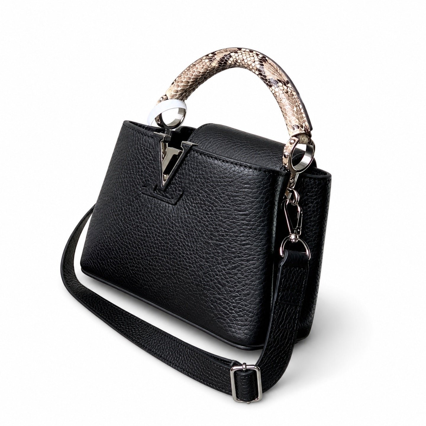Louis Vuitton Capucines Mini Snakeskin Leather Handbag