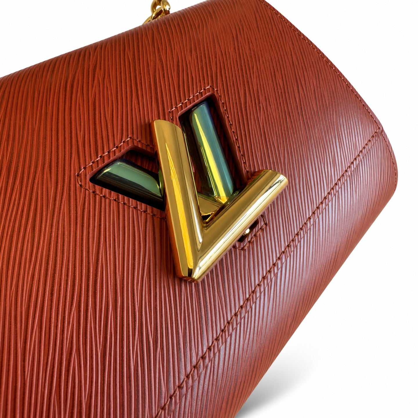 Louis Vuitton Twist Leather Gold Handbag