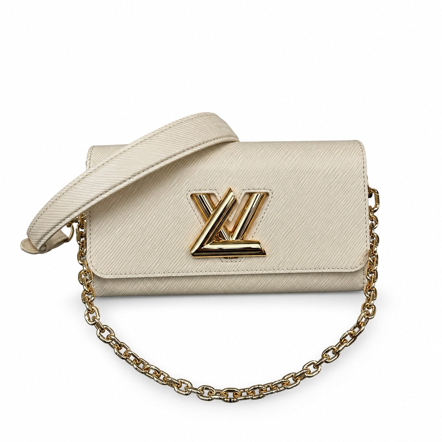 Louis Vuitton Twist Leather White Handbag