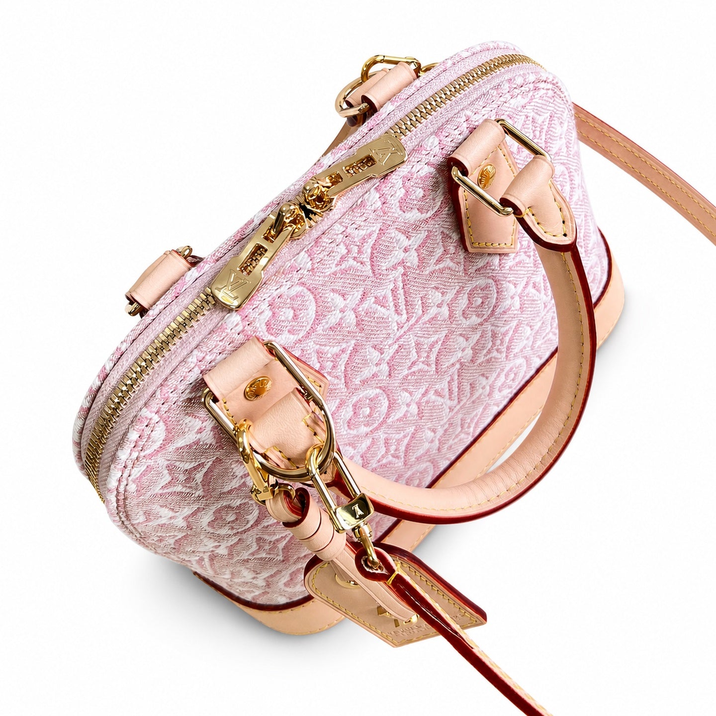 Louis Vuitton Alma Small Embroidered Cotton Canvas Jacquard Handbag