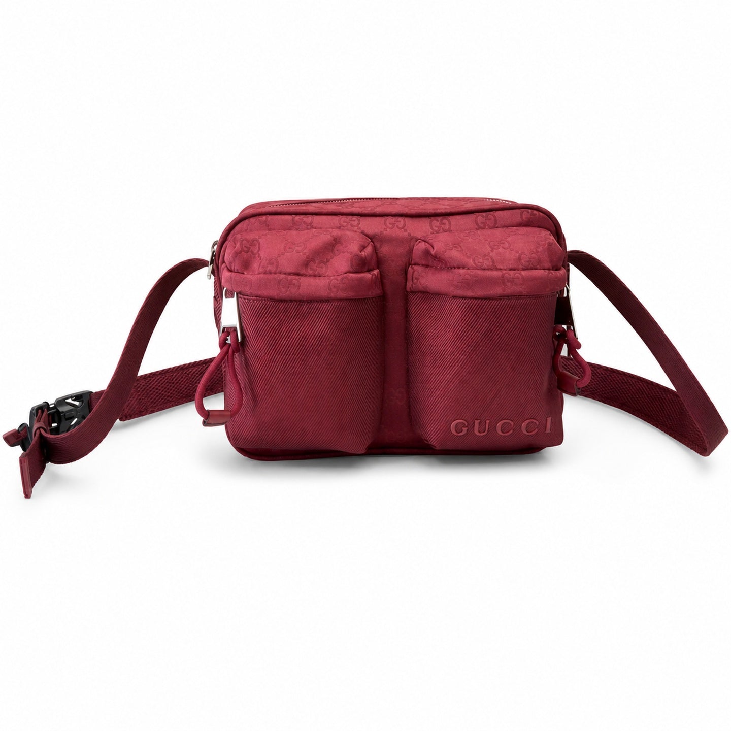 Gucci Small Nylon Red Crossbody Bag