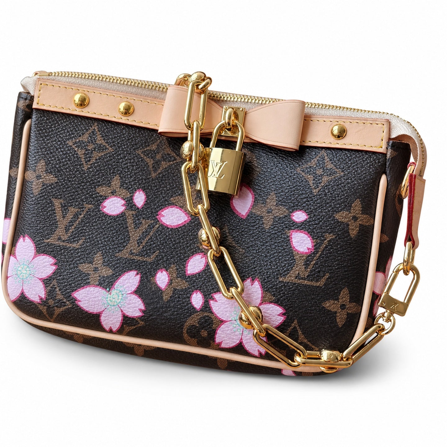 Louis Vuitton Takashi Murakami Canvas Leather Handbag