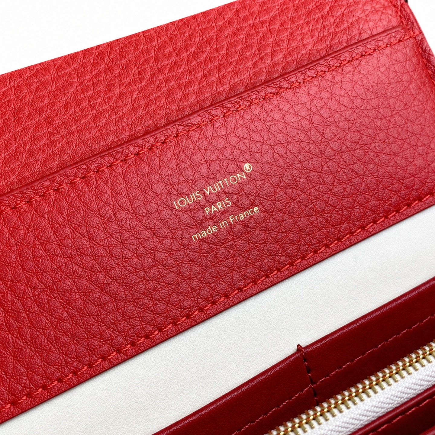 Louis Vuitton Capucines Medium Leather Red Handbag