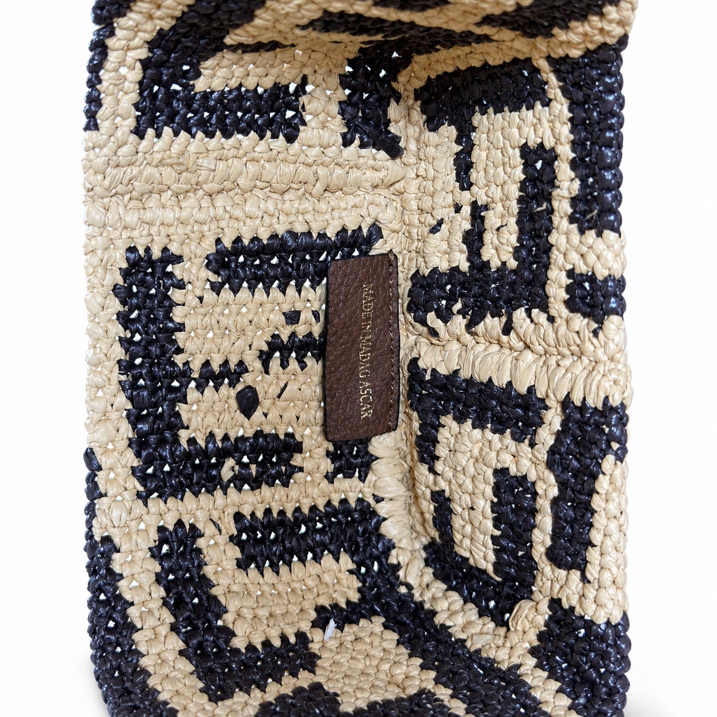 Fendi Roll Large Raffia Shopping Bag