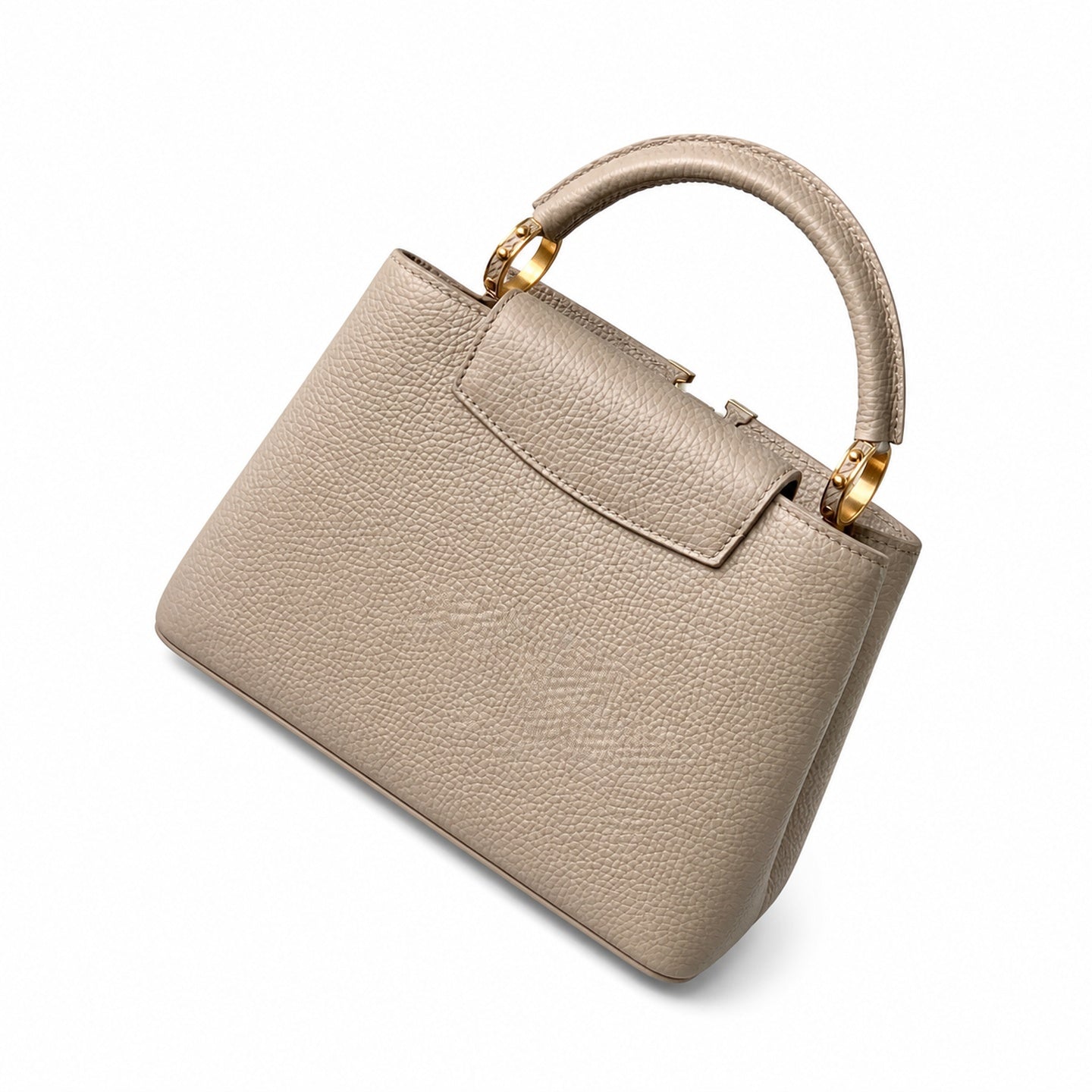Louis Vuitton Capucines Small Leather Brown Handbag