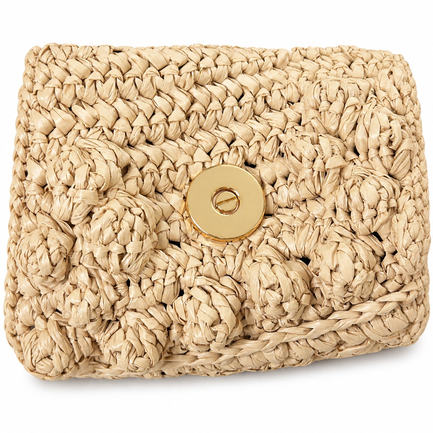 Fendi Baguette Raffia Leather Brown Handbag