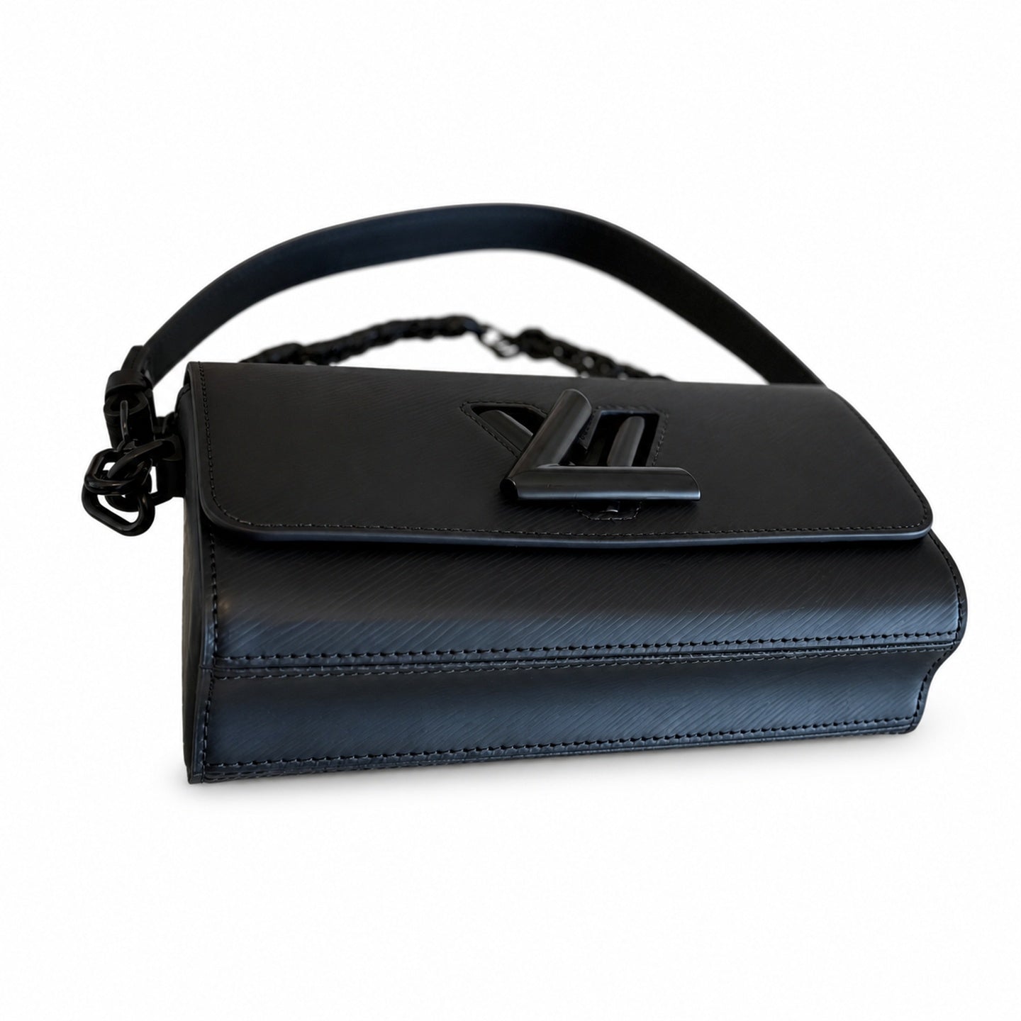 Louis Vuitton Twist Leather Black Handbag