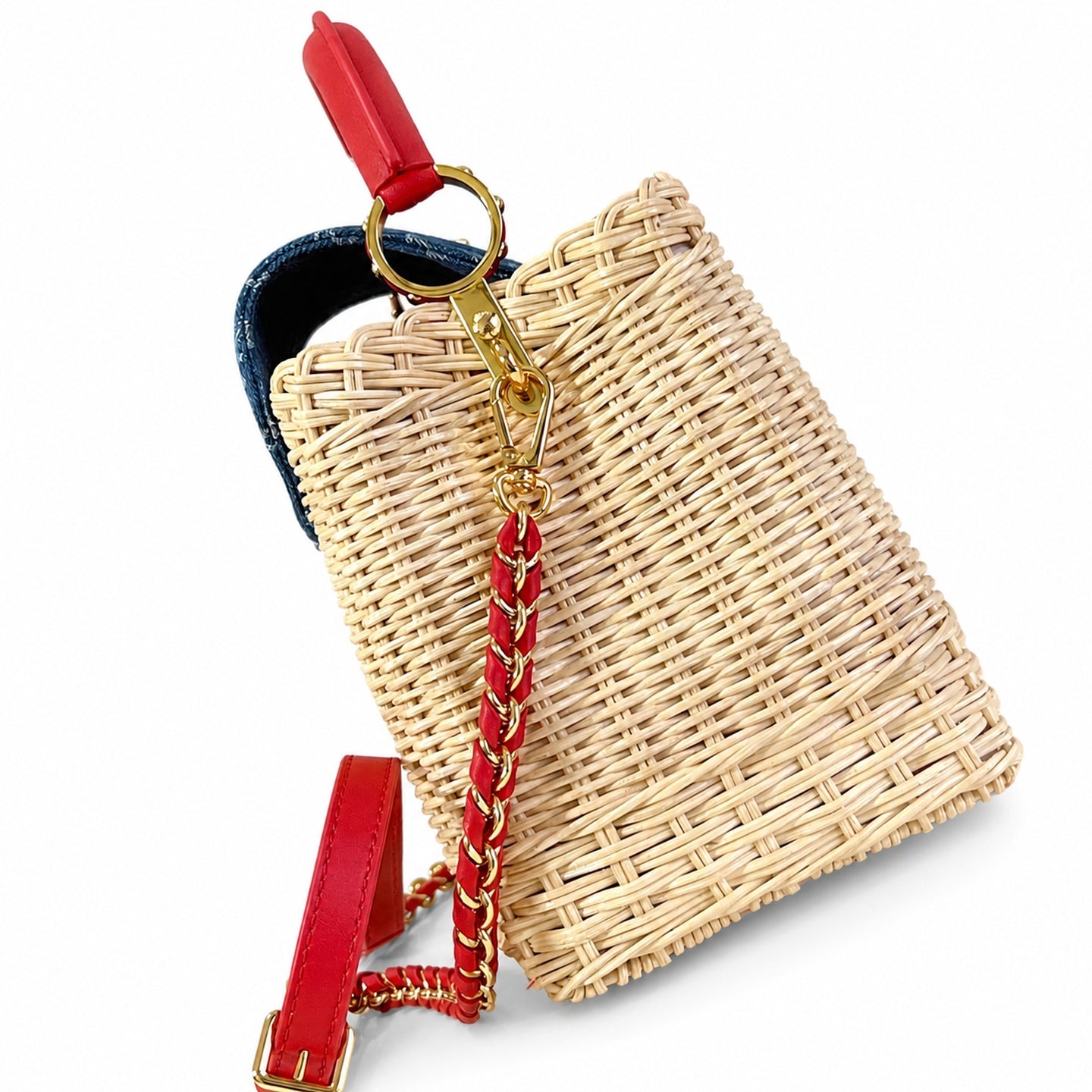 Louis Vuitton Capucines Takashi Murakami Small Red Handbag