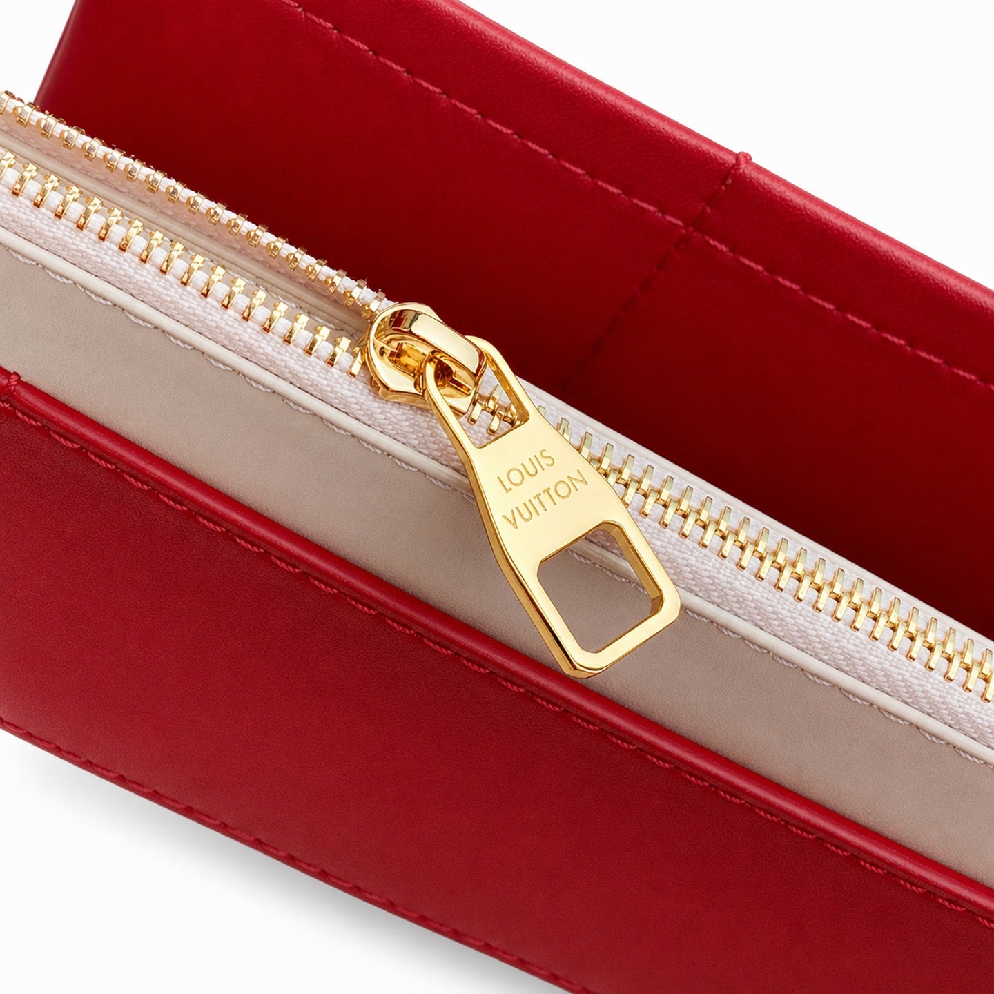 Louis Vuitton Capucines Small Leather Red Handbag
