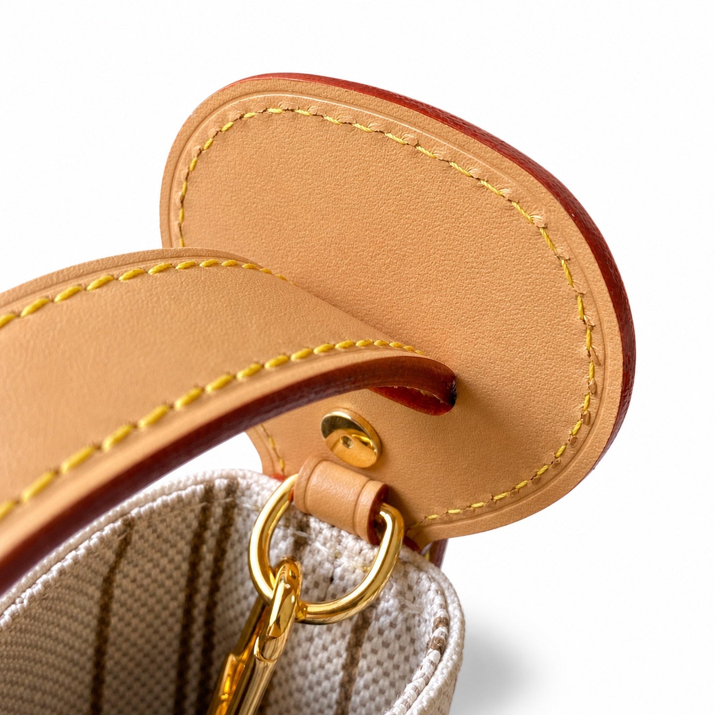 Louis Vuitton All In Small Leather Yellow Handbag