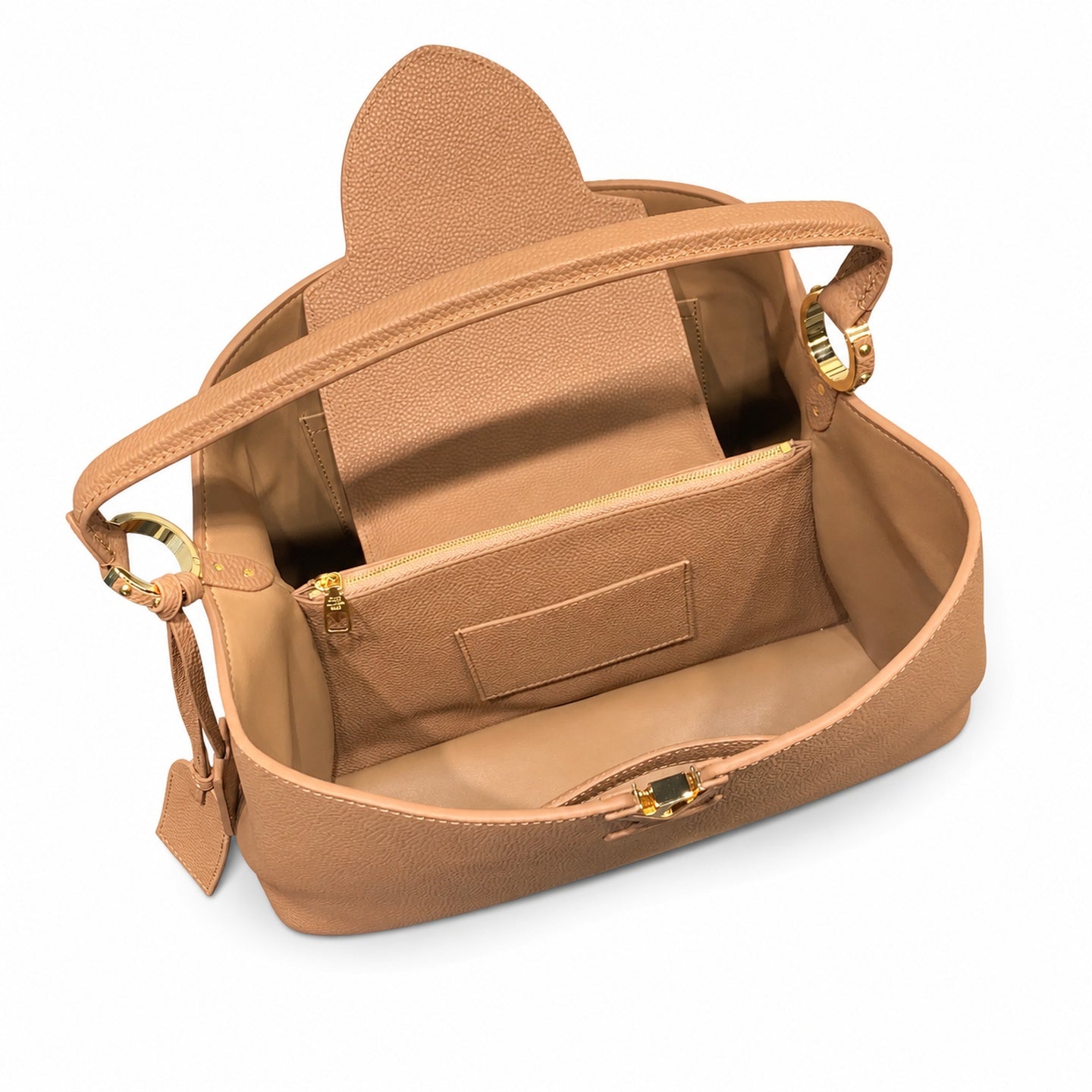 Louis Vuitton Capucines Leather Brown Gold Handbag