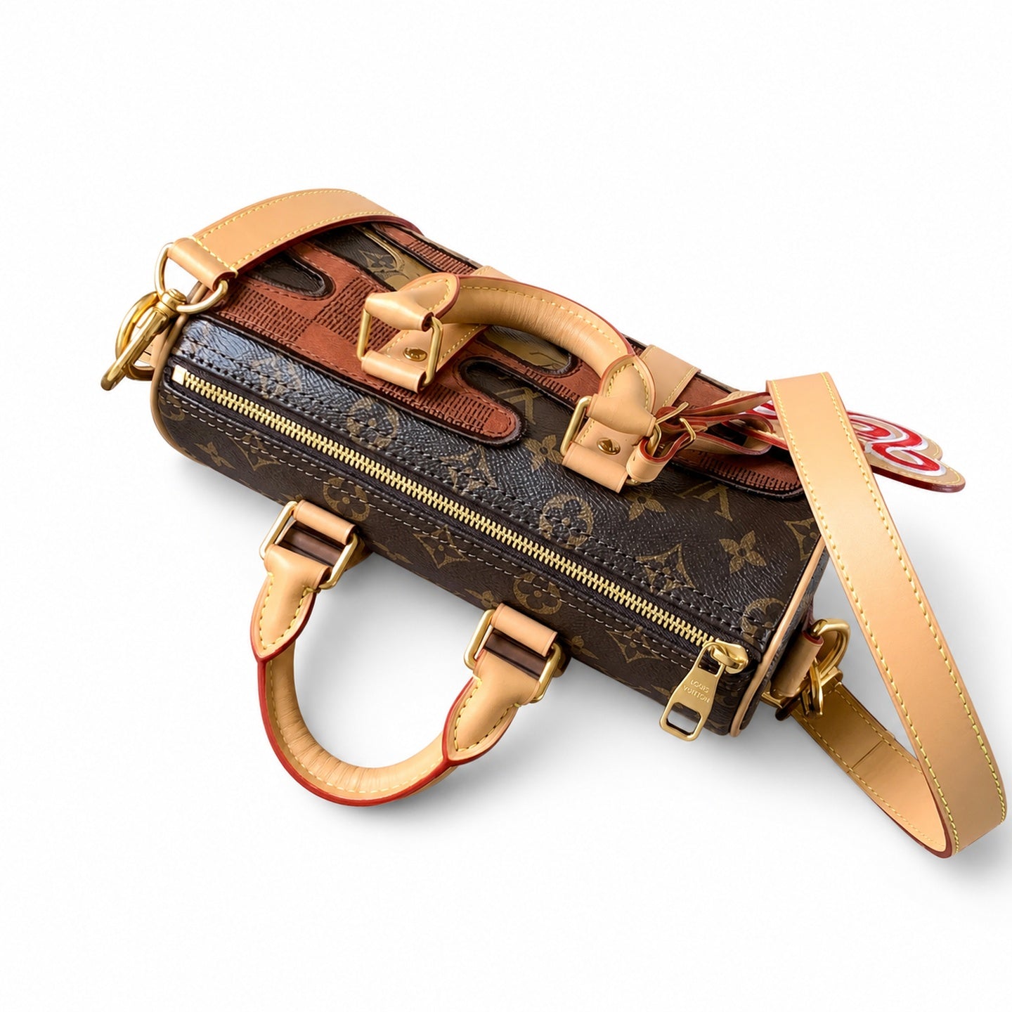 Louis Vuitton Keepall Embroidered Canvas Handbag