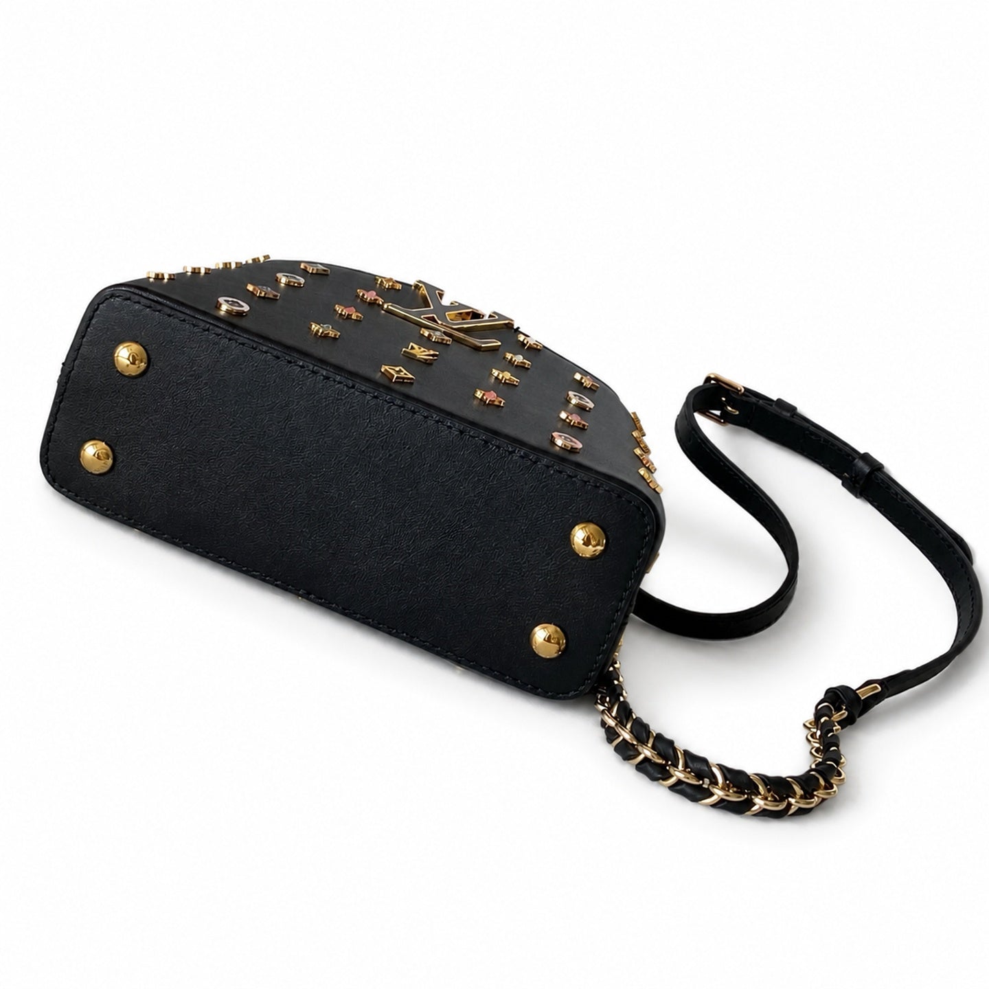 Louis Vuitton Takashi Murakami Leather Black White Handbag