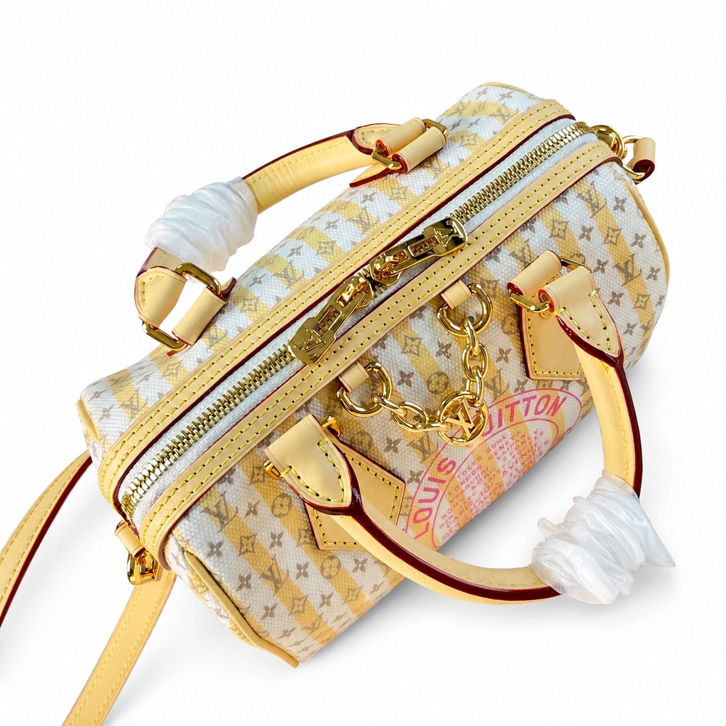Louis Vuitton Speedy Bandouliere Mini Canvas Leather Handbag