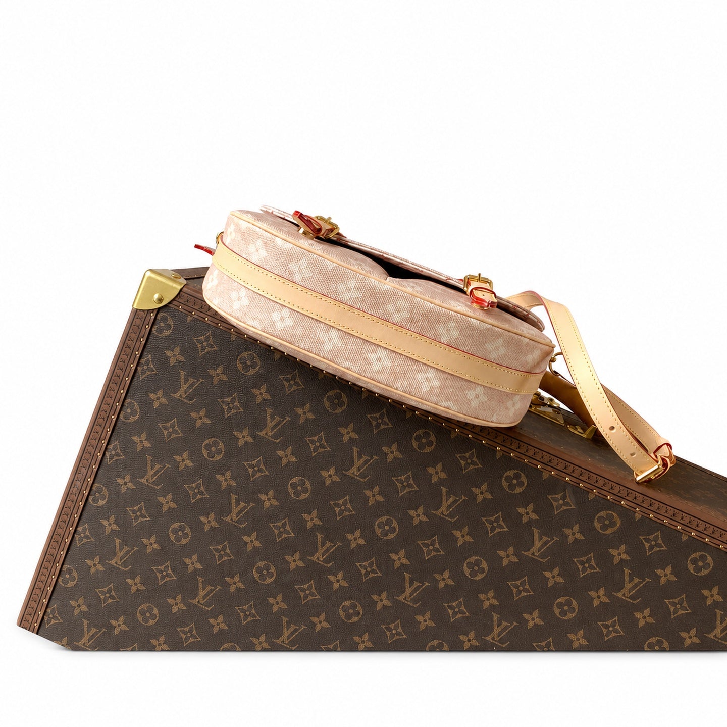 Louis Vuitton Grace Coddington Canvas Leather Handbag