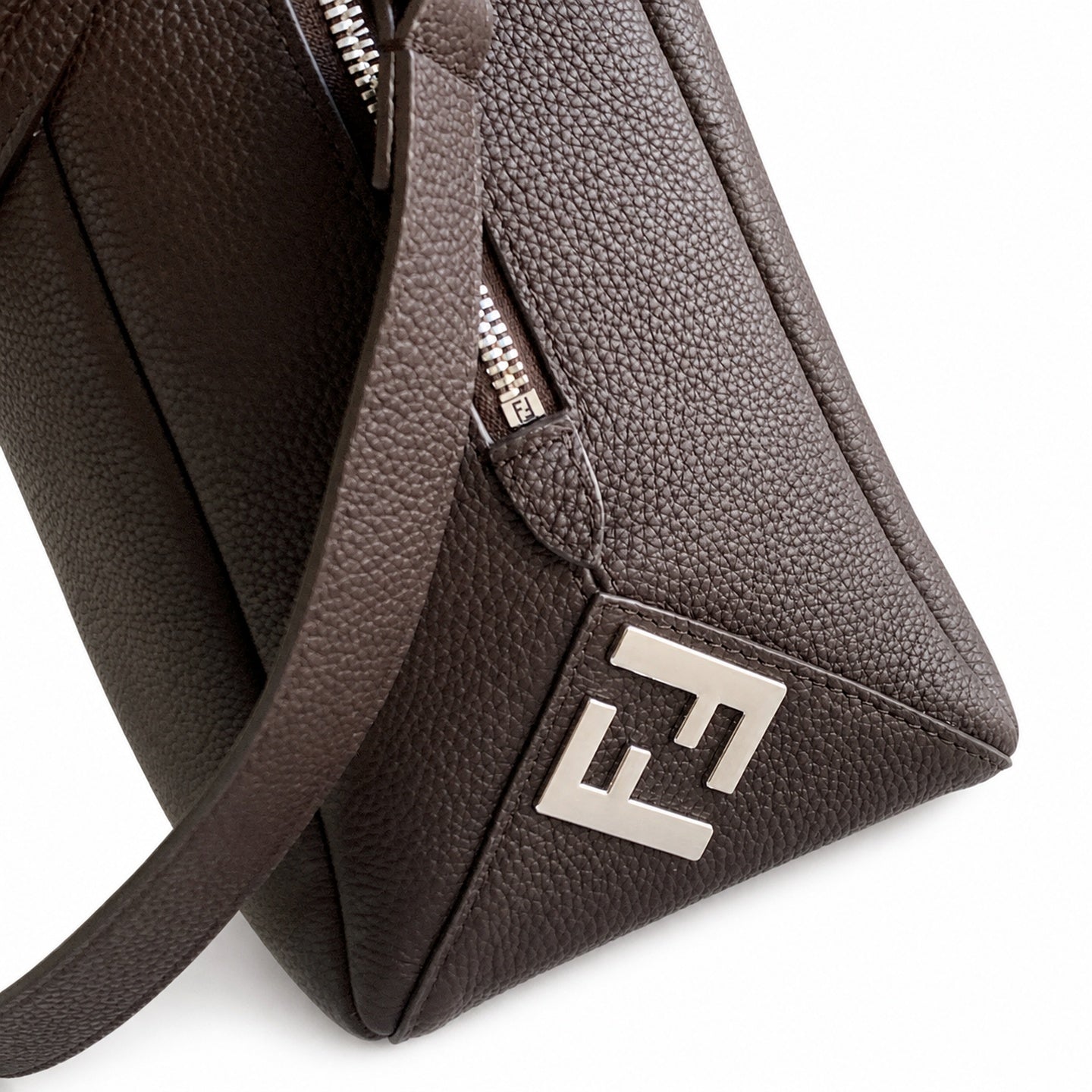 Fendi Lui Large Leather Brown Bag