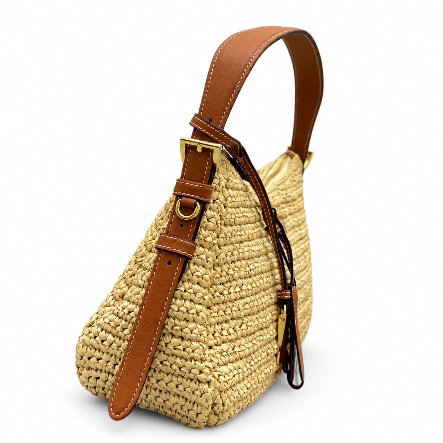 Prada Aimee Medium Leather Shoulder Bag