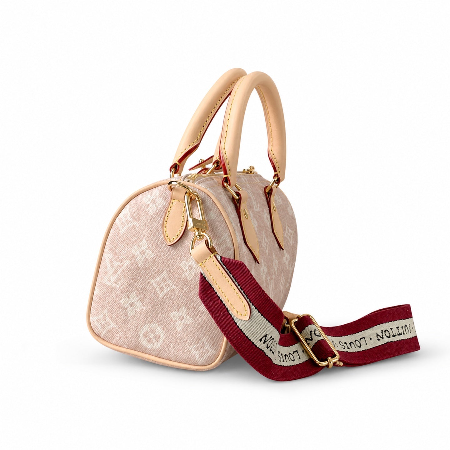 Louis Vuitton Speedy Grace Coddington Double Zip Canvas Leather Handbag