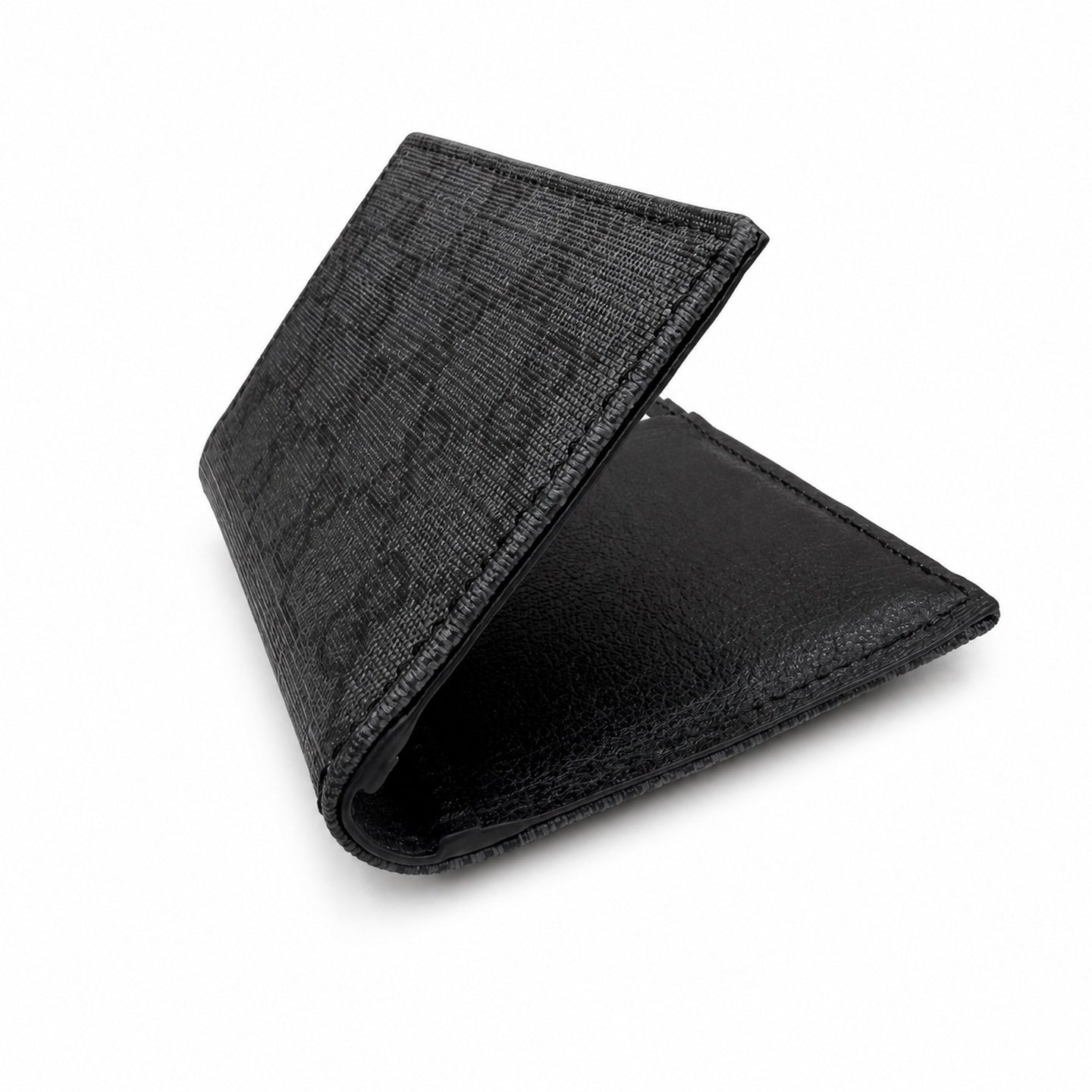 Gucci Canvas Leather Black Silver Card Holder