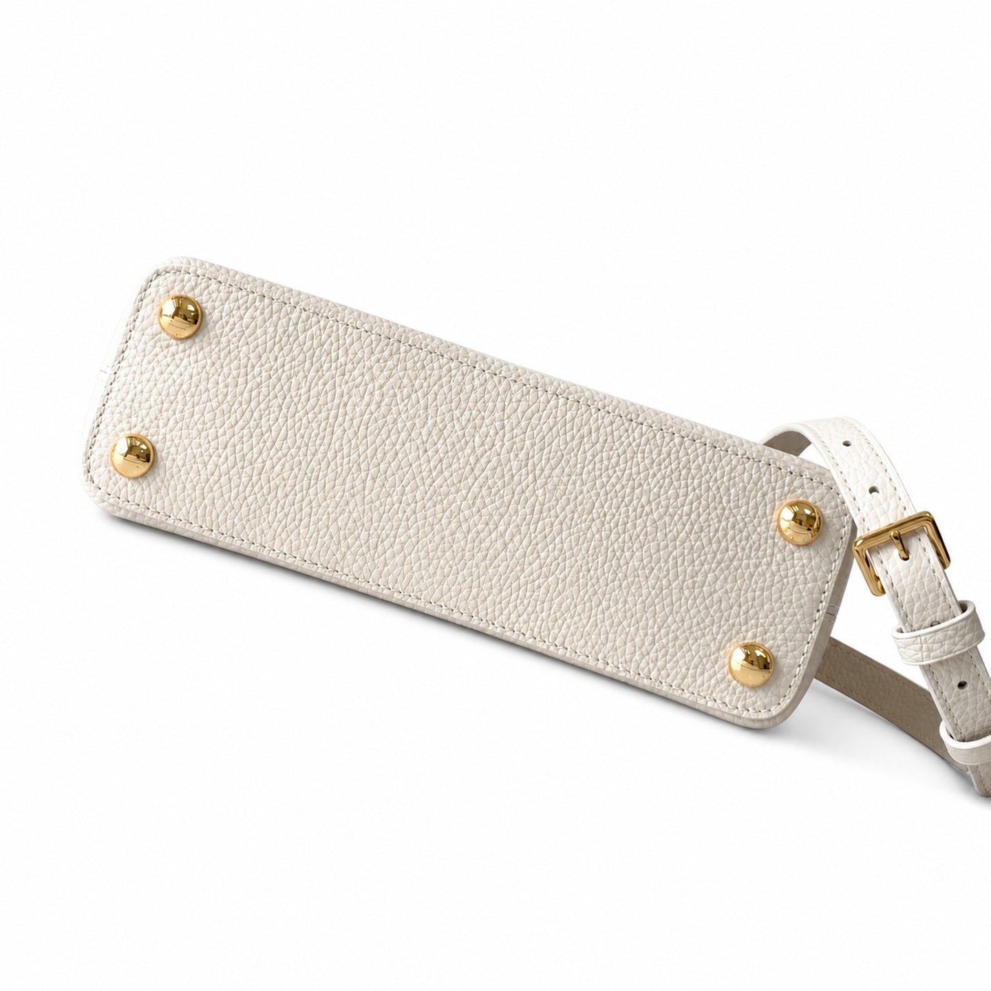Louis Vuitton Capucines Leather White Handbag