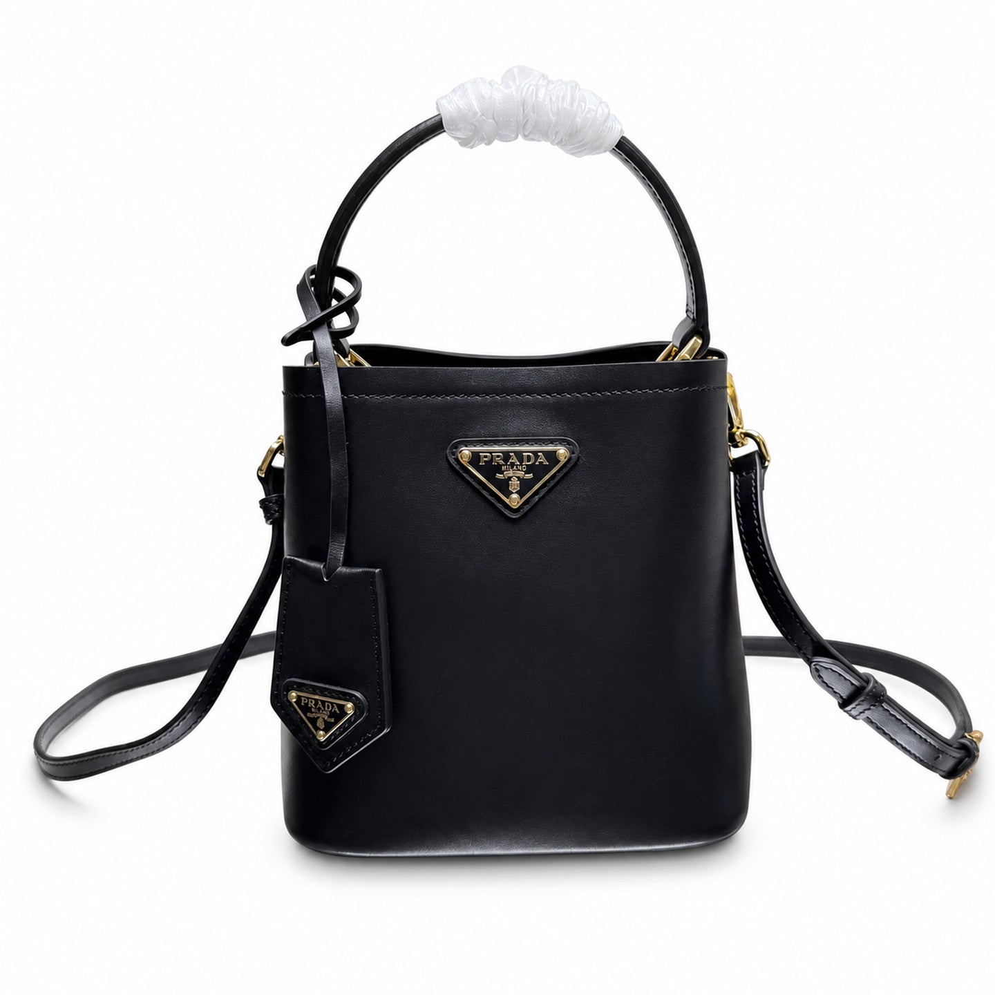 Prada Panier Leather Bucket Bag