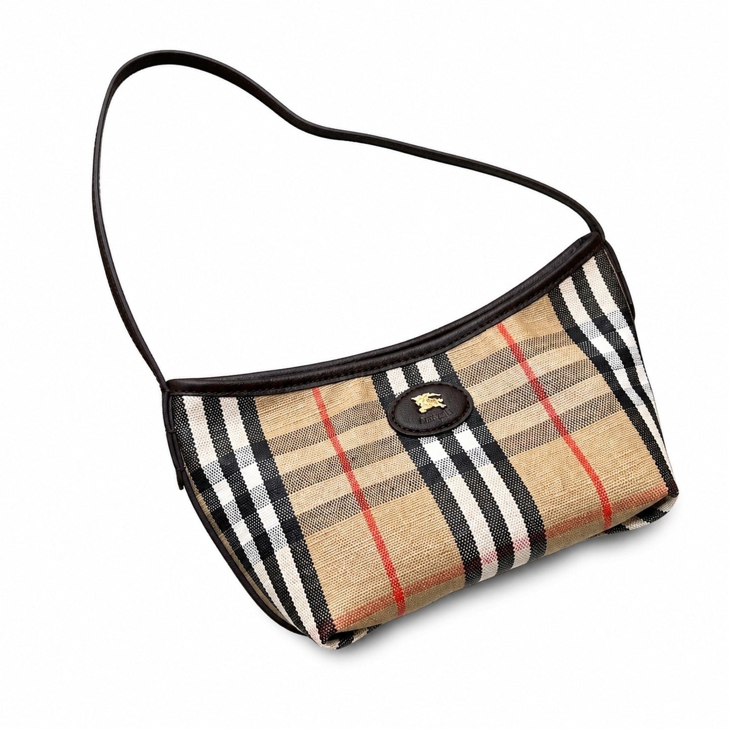 Burberry Cotton Leather Shoulder Bag
