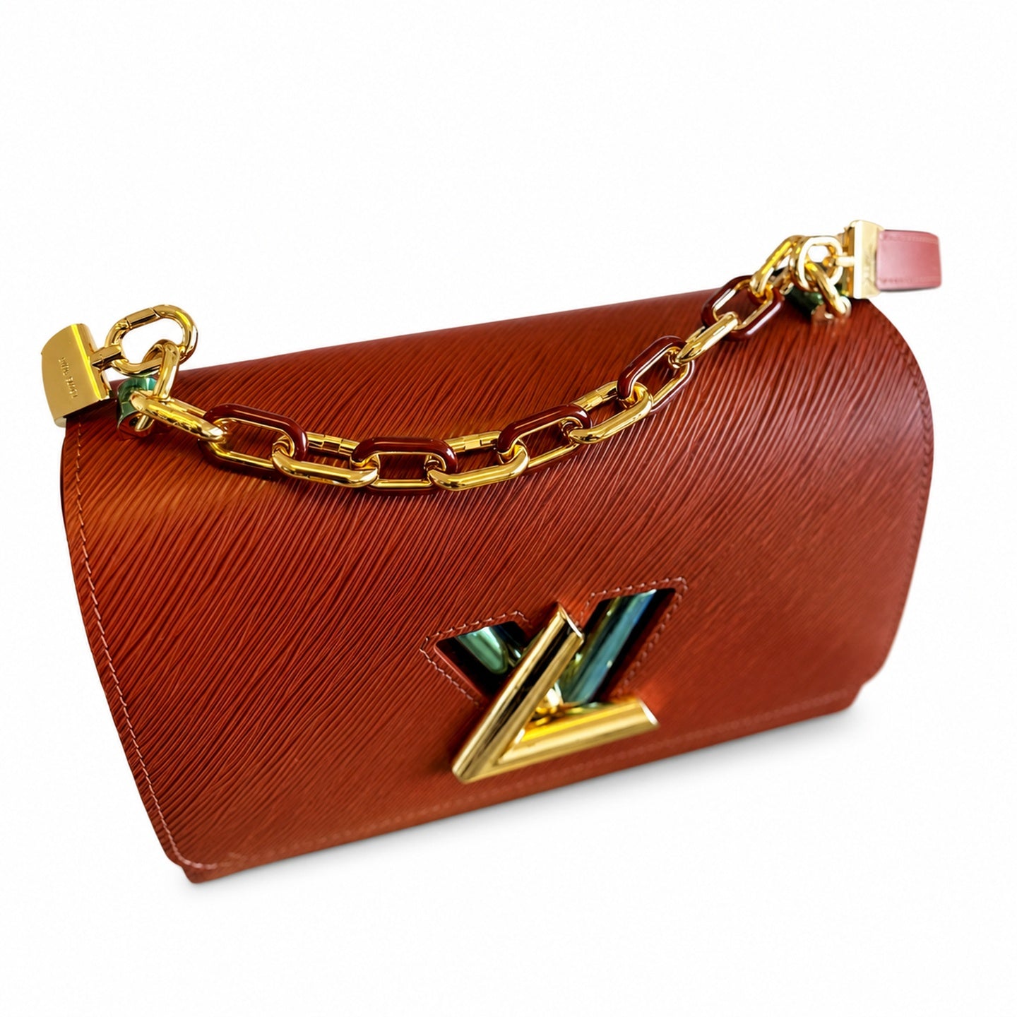 Louis Vuitton Twist Leather Gold Handbag