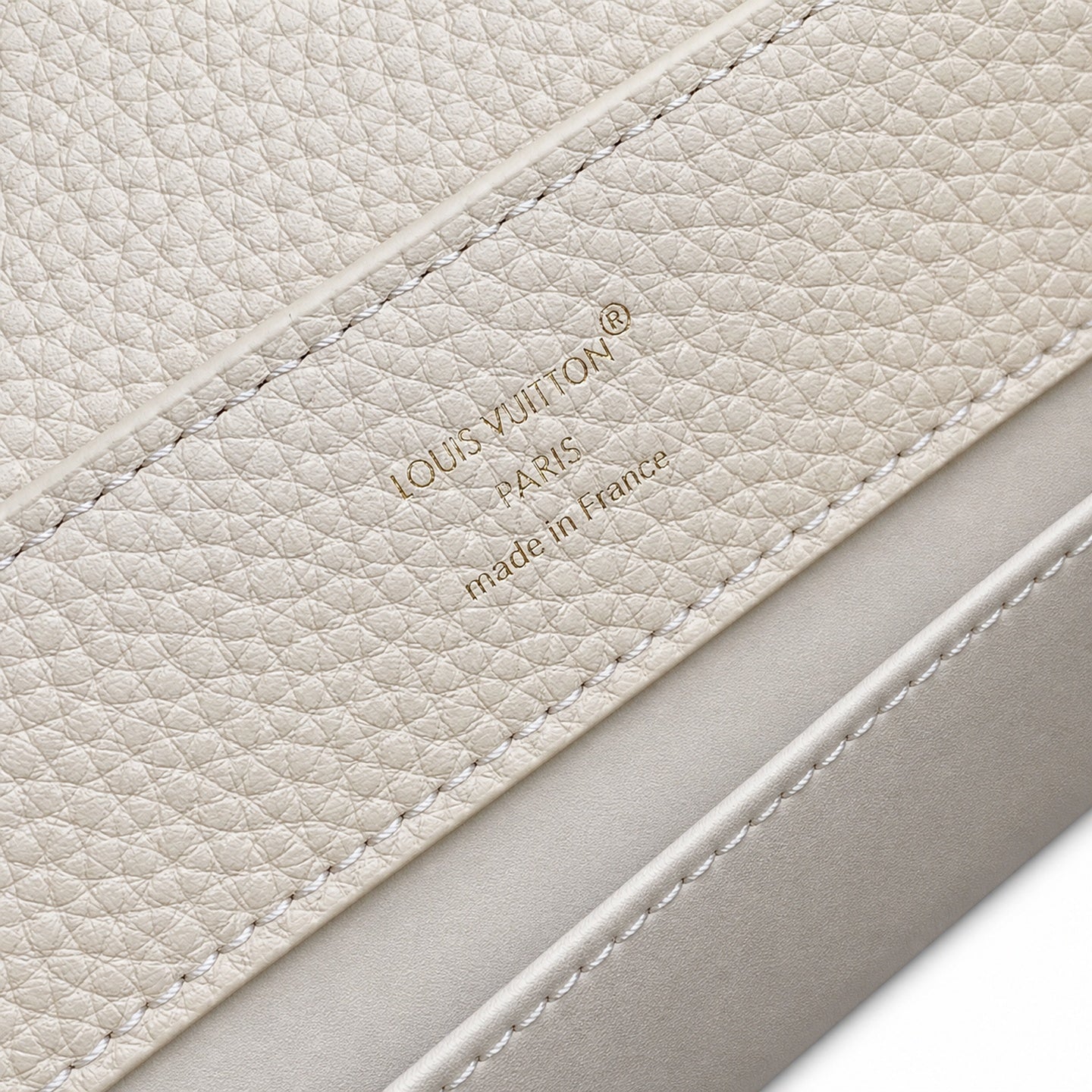 Louis Vuitton Capucines Small Leather White Handbag