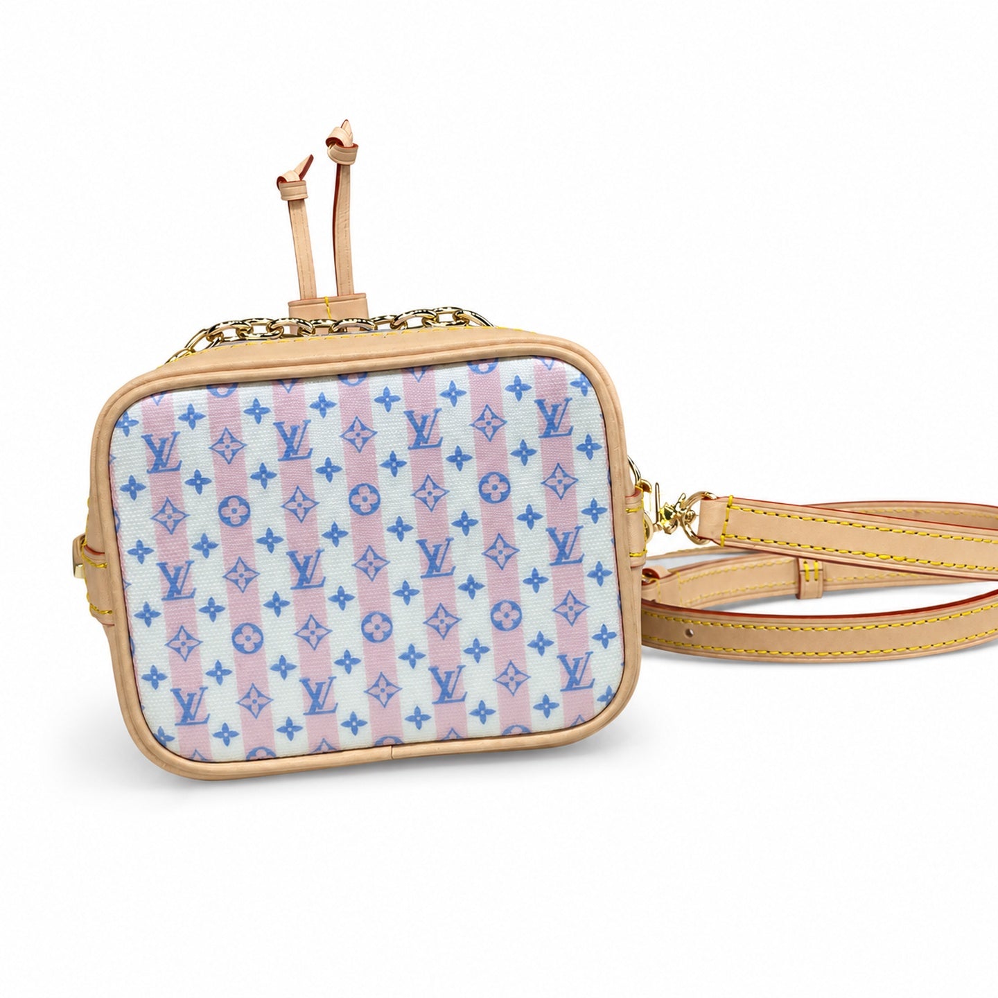 Louis Vuitton Noe Canvas Leather Pink Handbag