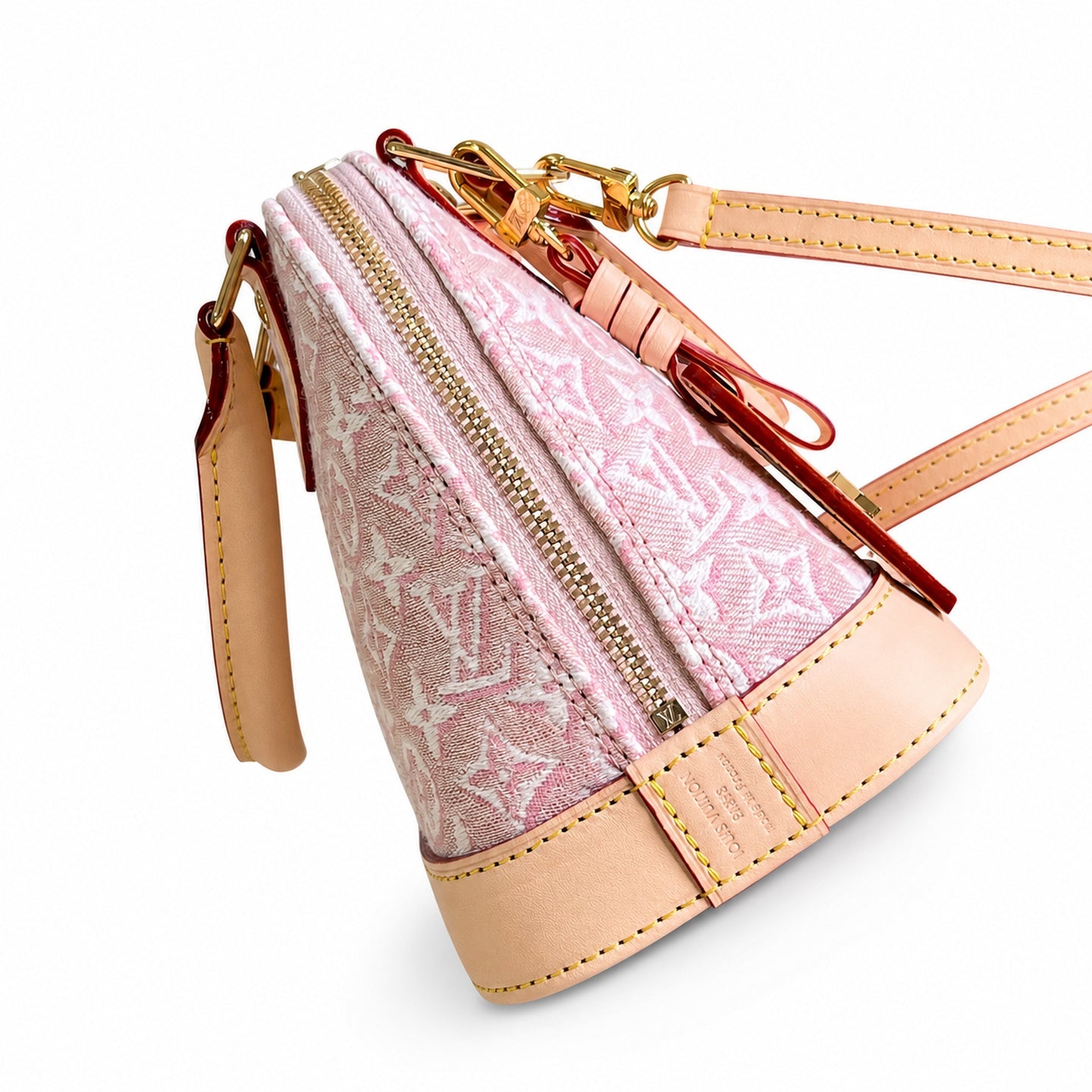 Louis Vuitton Alma Small Embroidered Cotton Canvas Jacquard Handbag