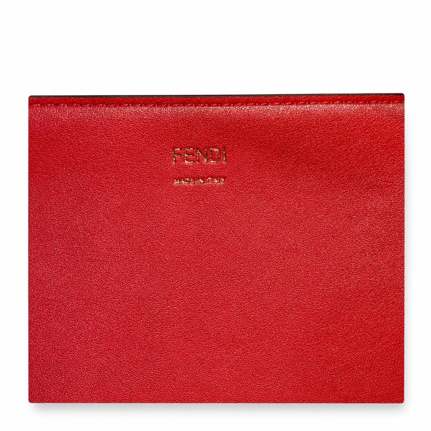 Fendi Sunshine Embroidered Leather Red Tote Bag