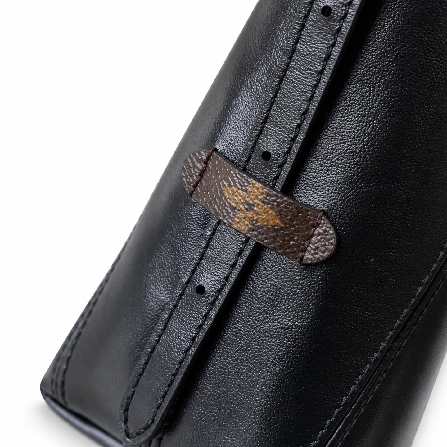 Louis Vuitton CarryAll Leather Black Handbag