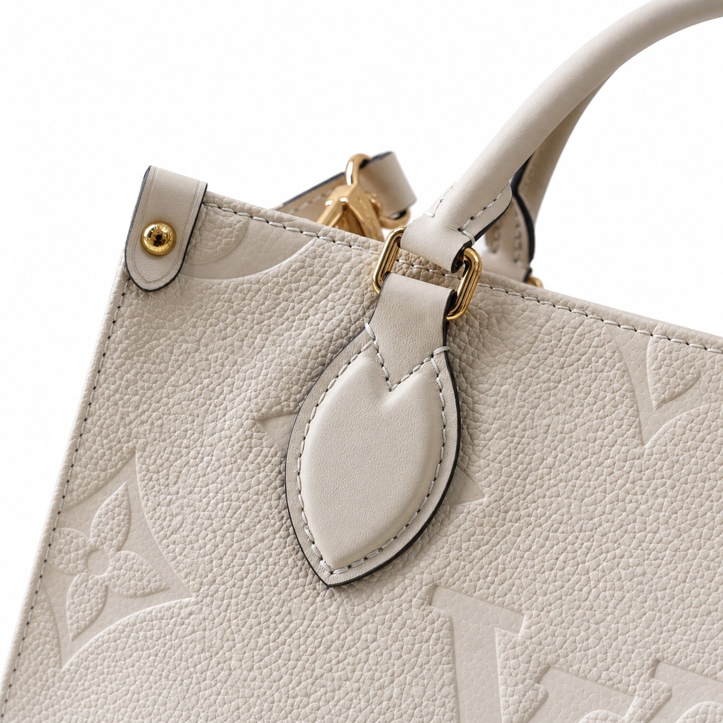 Louis Vuitton OnTheGo Mini Leather White Handbag