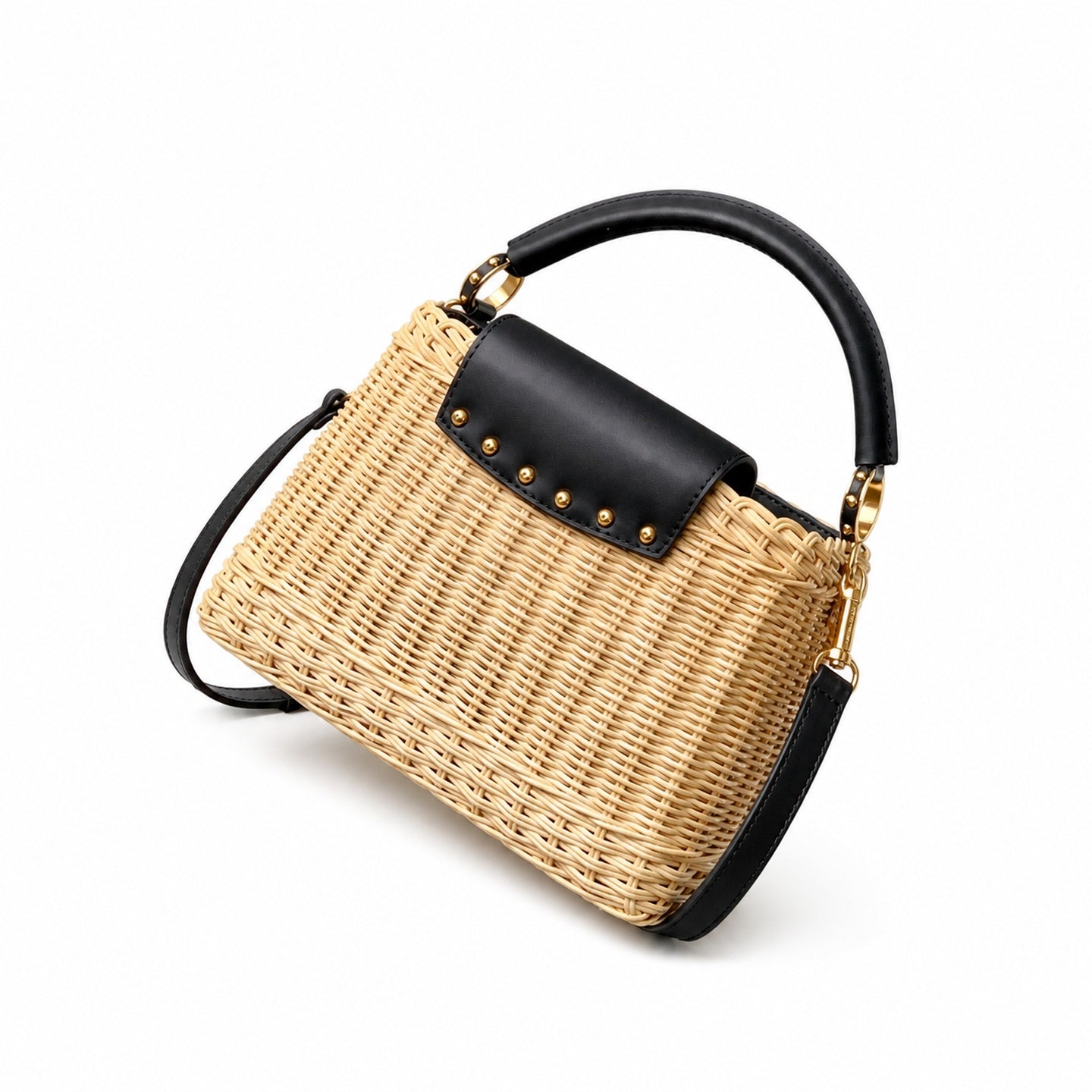 Louis Vuitton Capucines Small Black Handbag