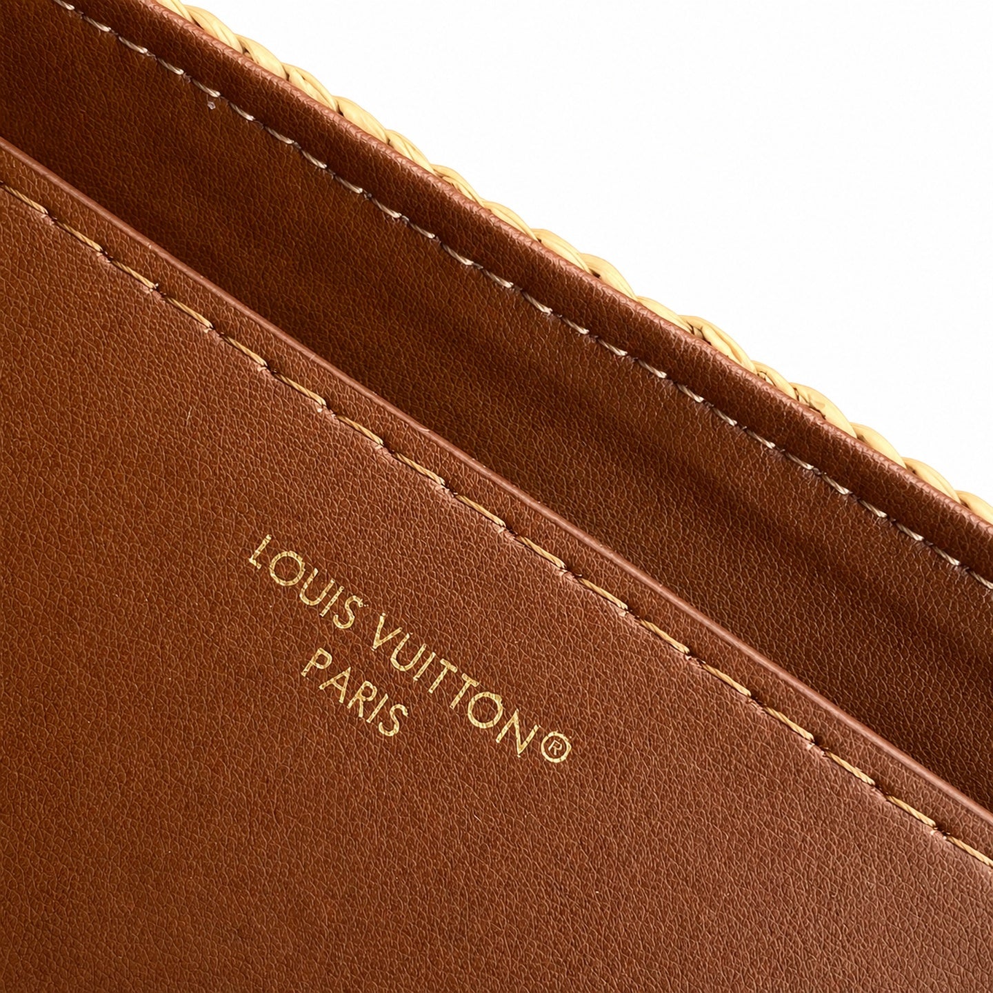 Louis Vuitton Twist Raffia Leather Handbag