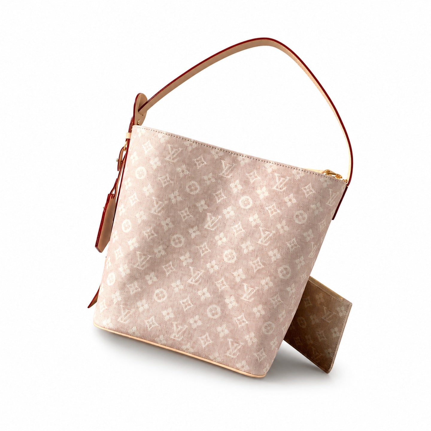 Louis Vuitton All In Grace Coddington Large Canvas Leather Handbag