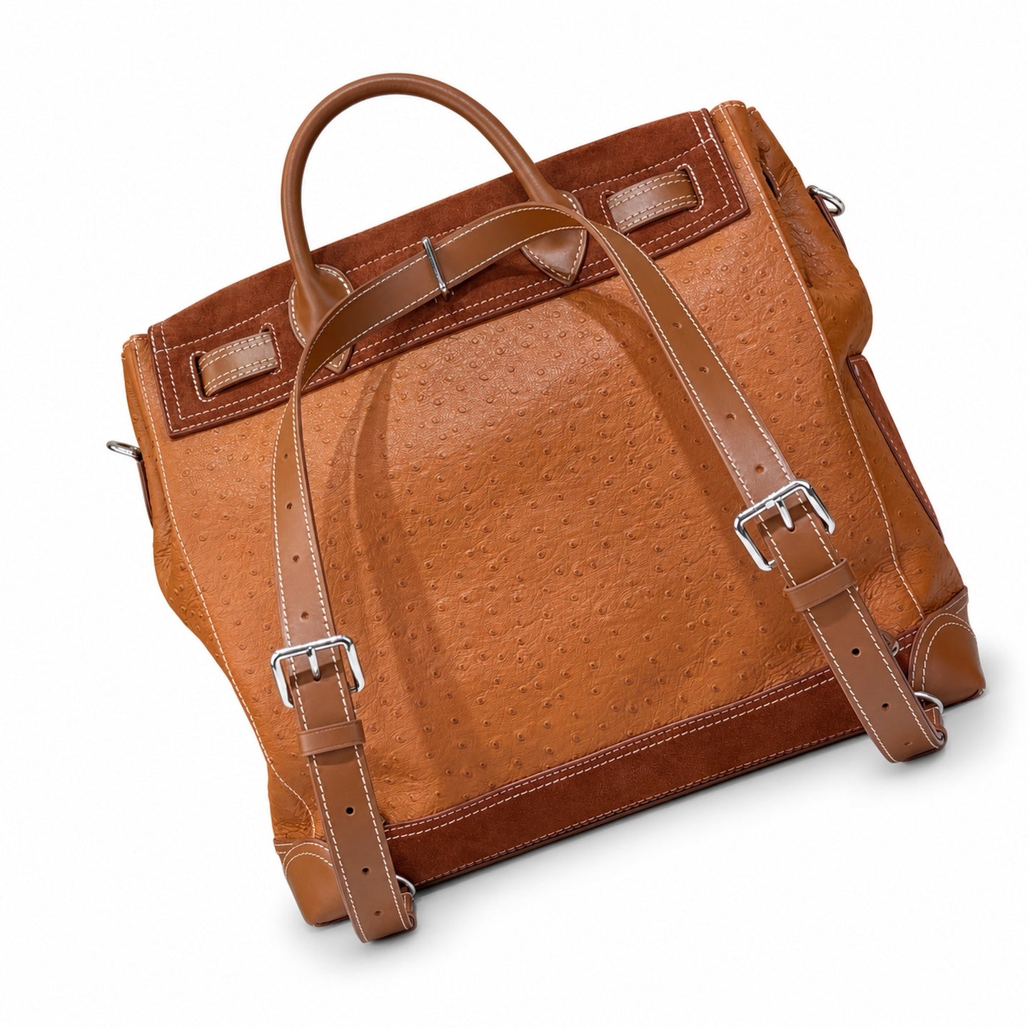 Louis Vuitton Suede Leather Brown Handbag