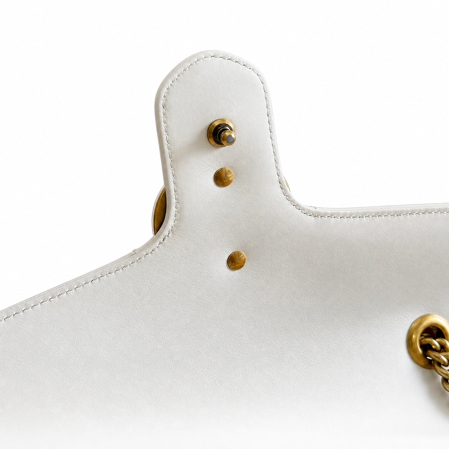 Gucci GG Marmont Leather White Handbag