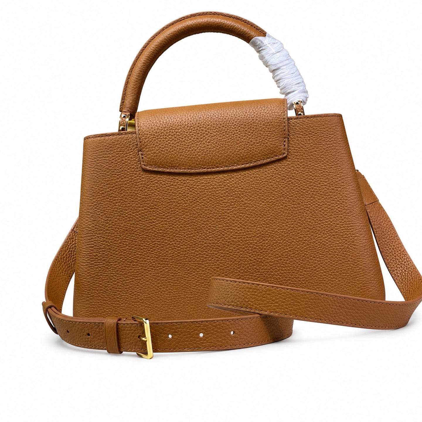 Louis Vuitton Capucines Medium Leather Brown Handbag