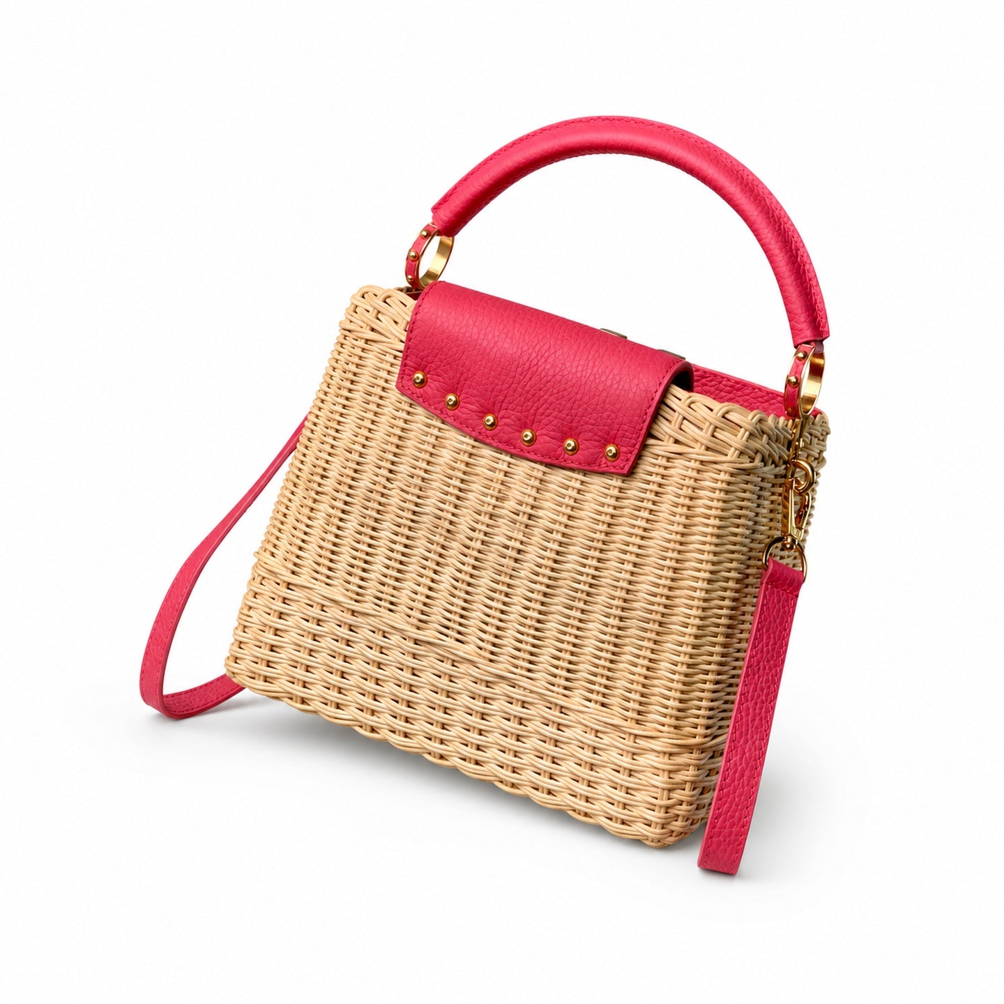 Louis Vuitton Capucines Small Red Handbag