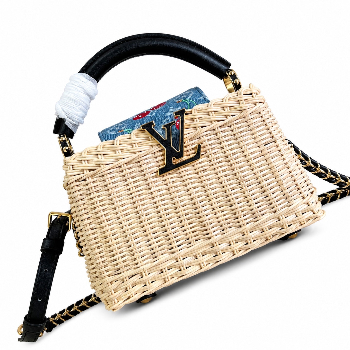 Louis Vuitton Capucines Takashi Murakami Mini Black Handbag