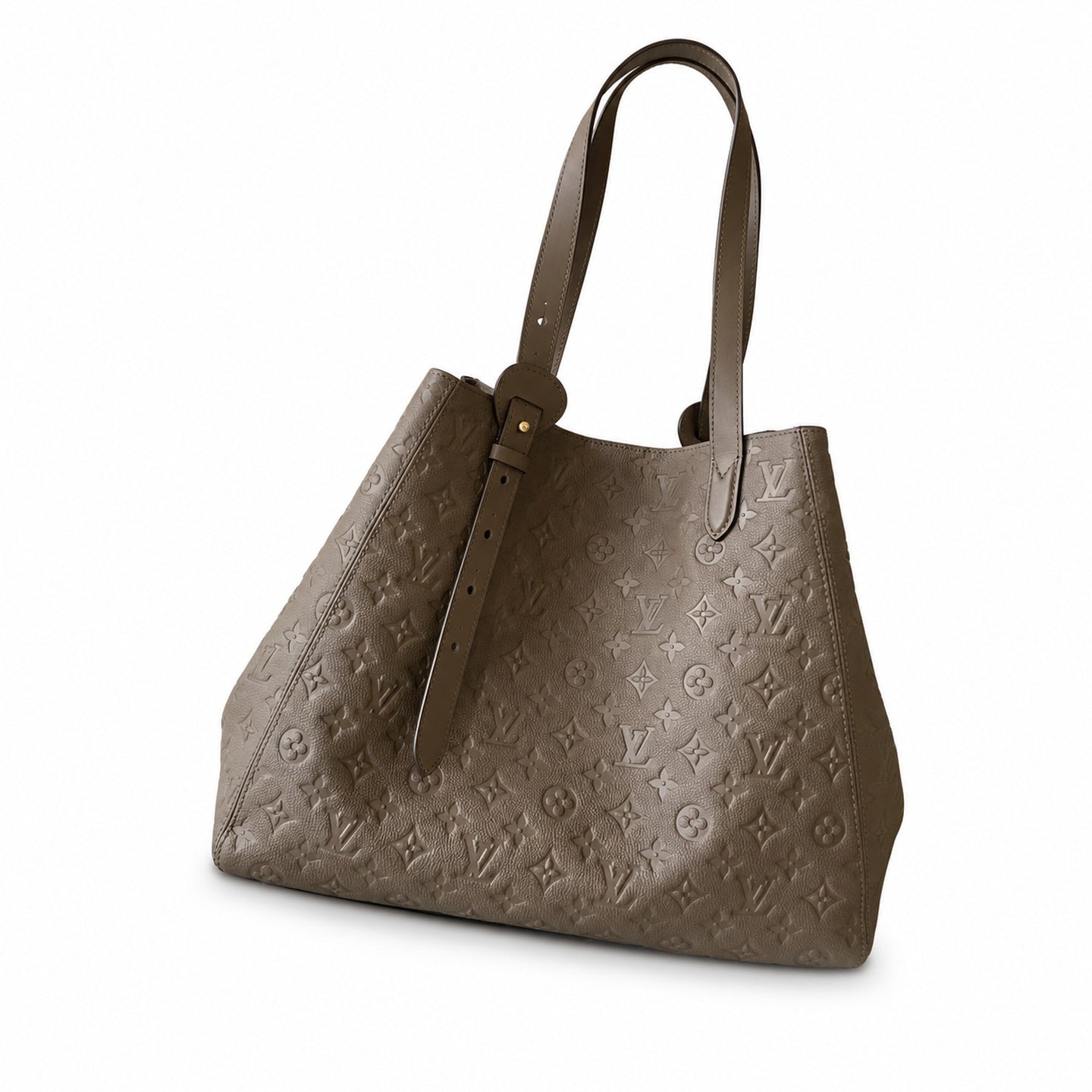 Louis Vuitton All In Leather Black Gray Handbag
