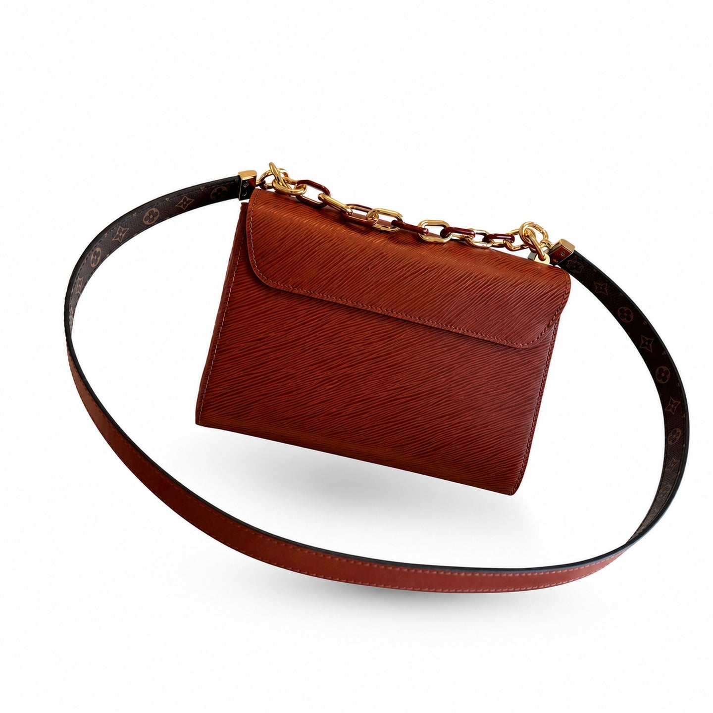 Louis Vuitton Twist Leather Gold Handbag
