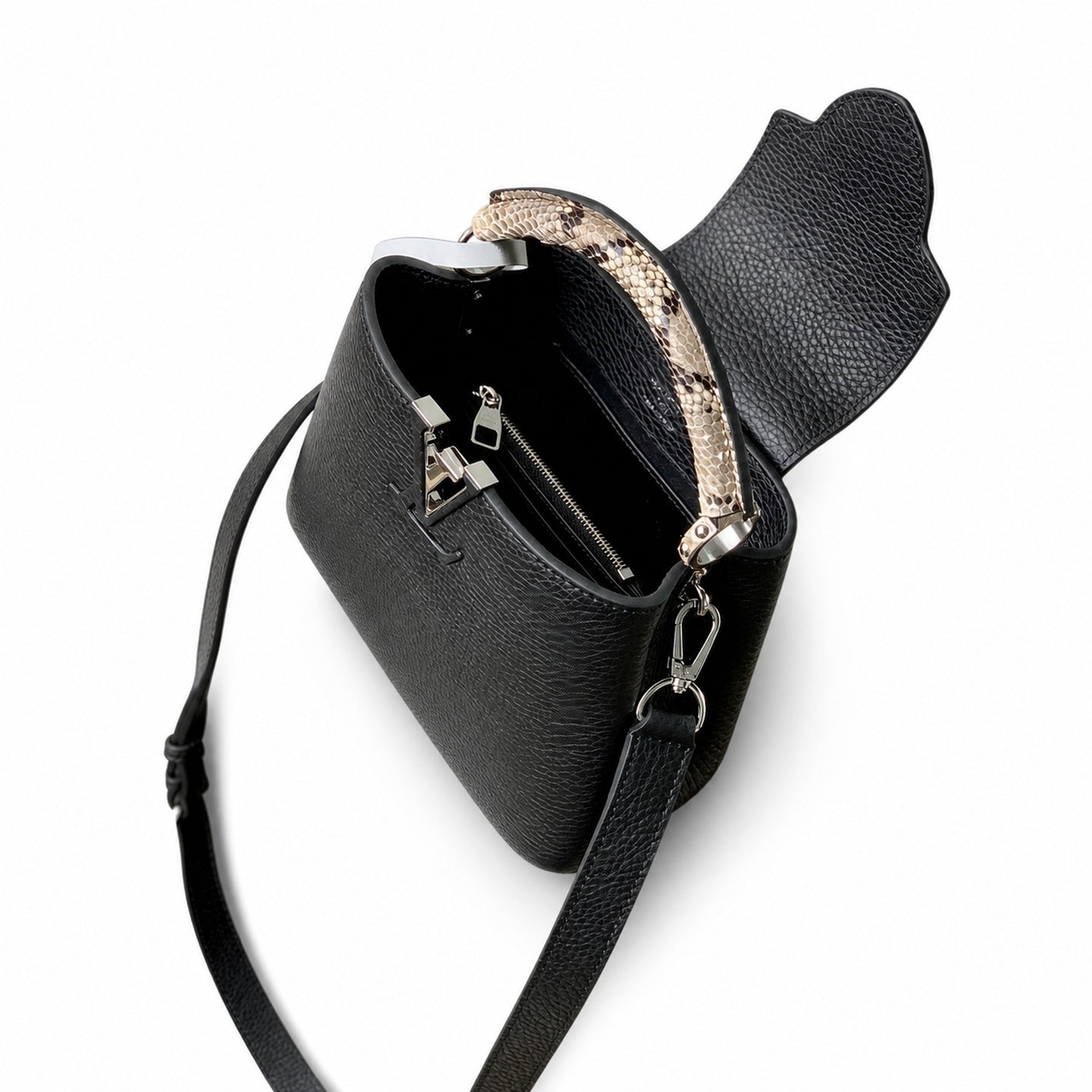 Louis Vuitton Capucines Mini Snakeskin Leather Handbag