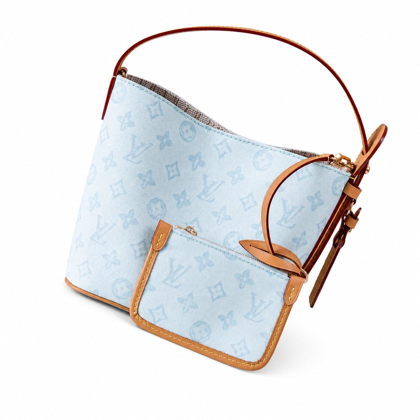 Louis Vuitton All In Small Leather Blue Handbag