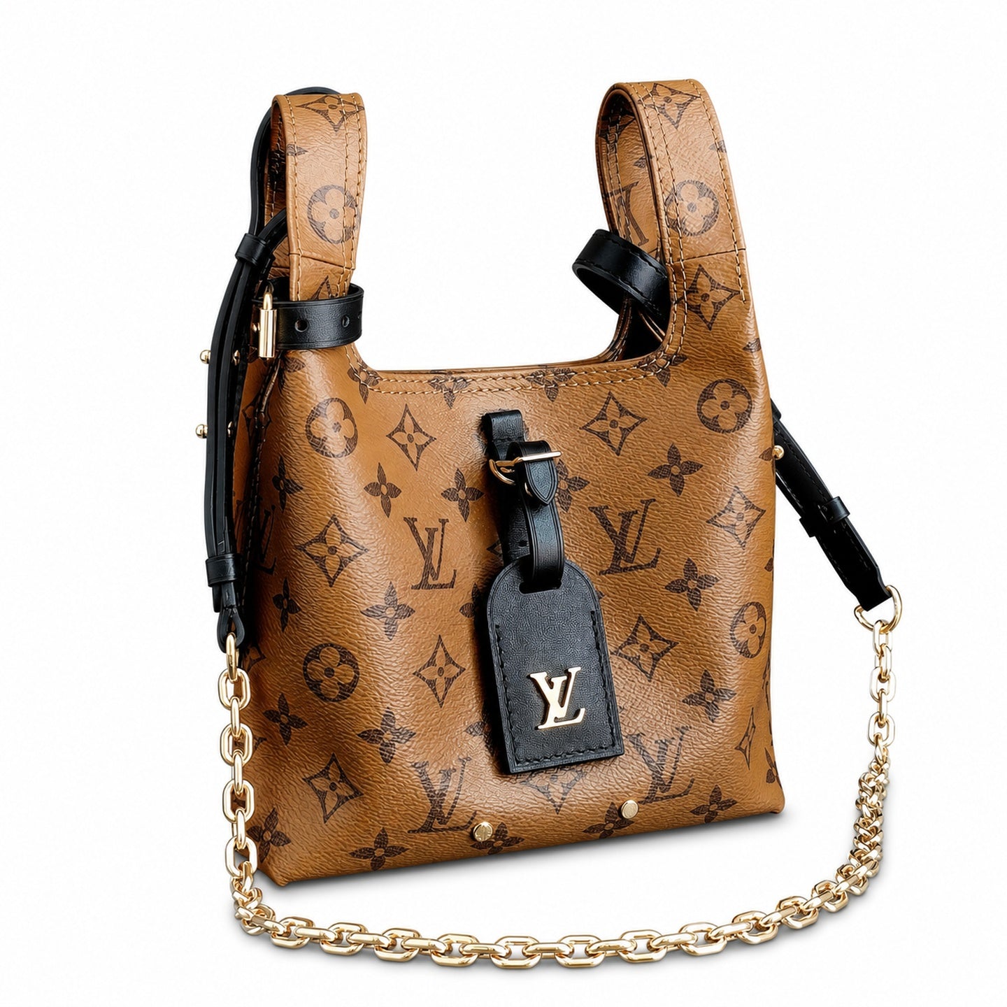 Louis Vuitton Atlantis Canvas Leather Handbag