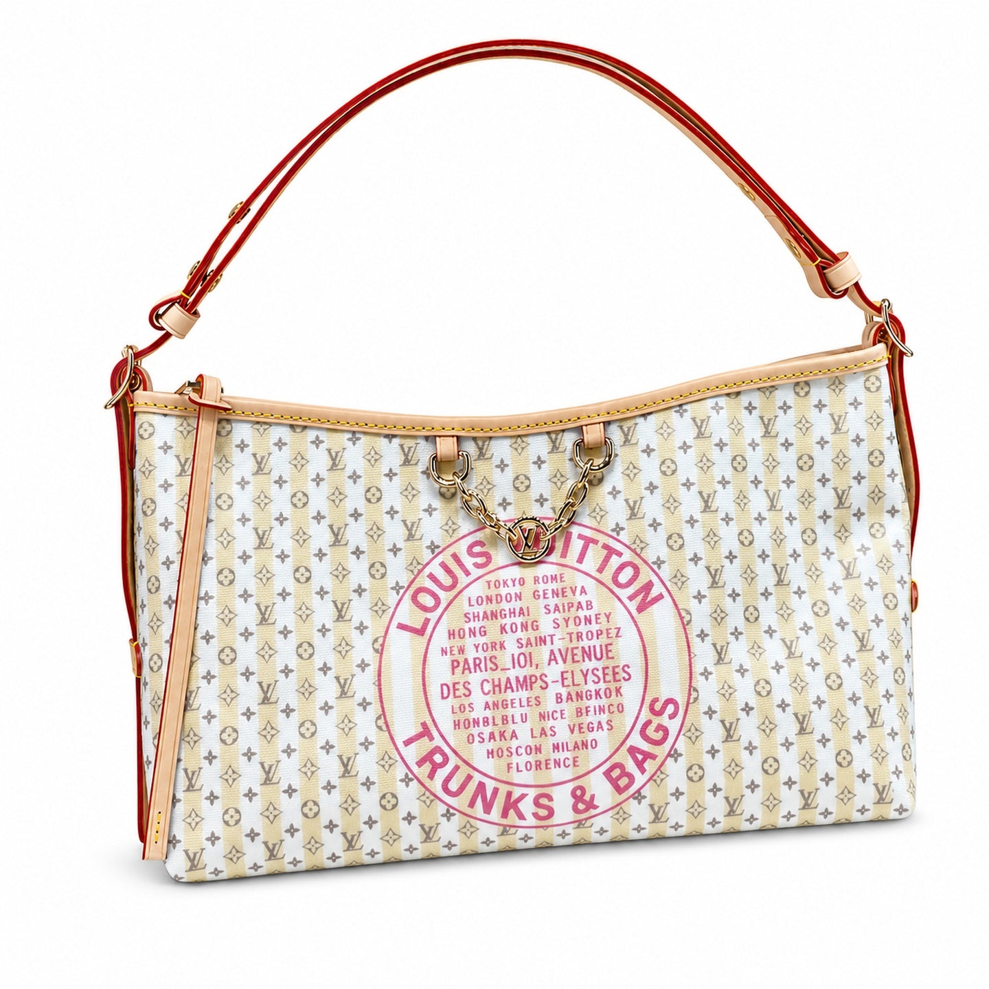 Louis Vuitton CarryAll Mini Canvas Leather Handbag