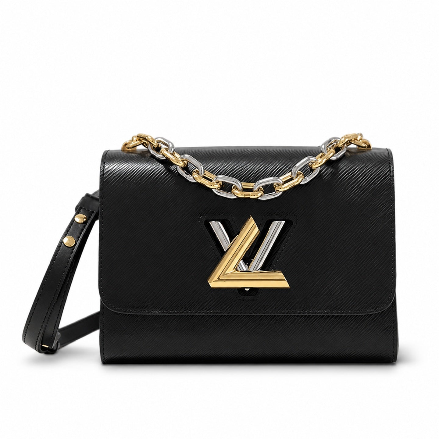 Louis Vuitton Twist Medium Gold Silver Handbag