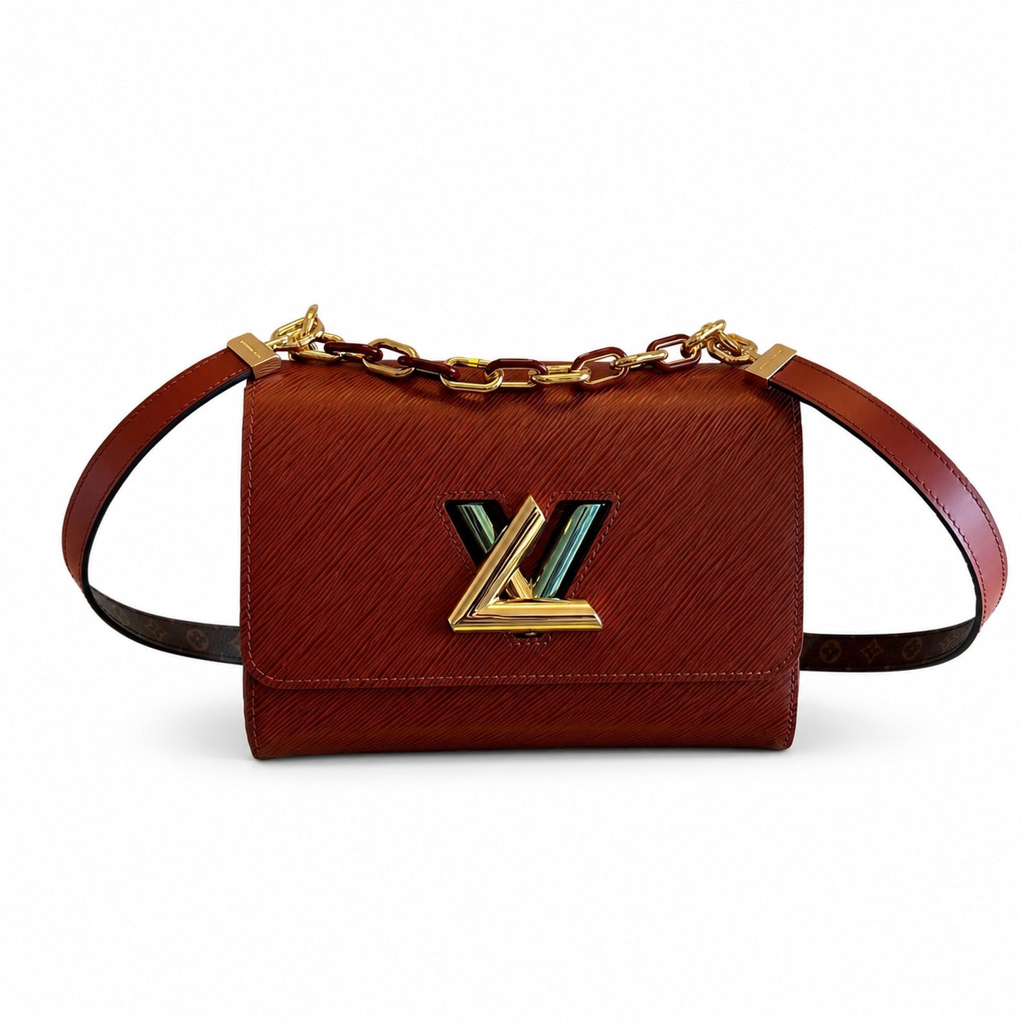 Louis Vuitton Twist Leather Gold Handbag