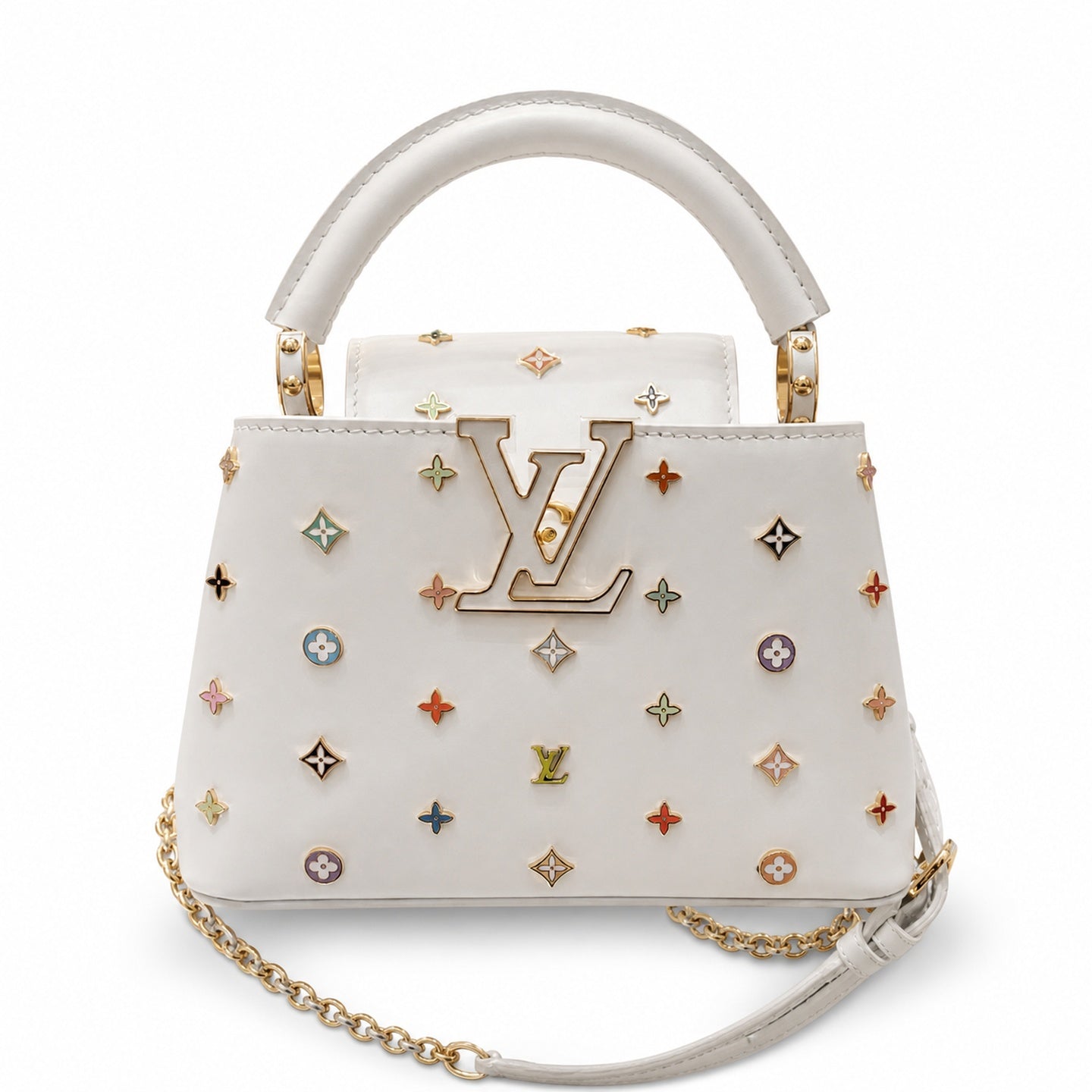 Louis Vuitton Capucines Takashi Murakami Leather Handbag